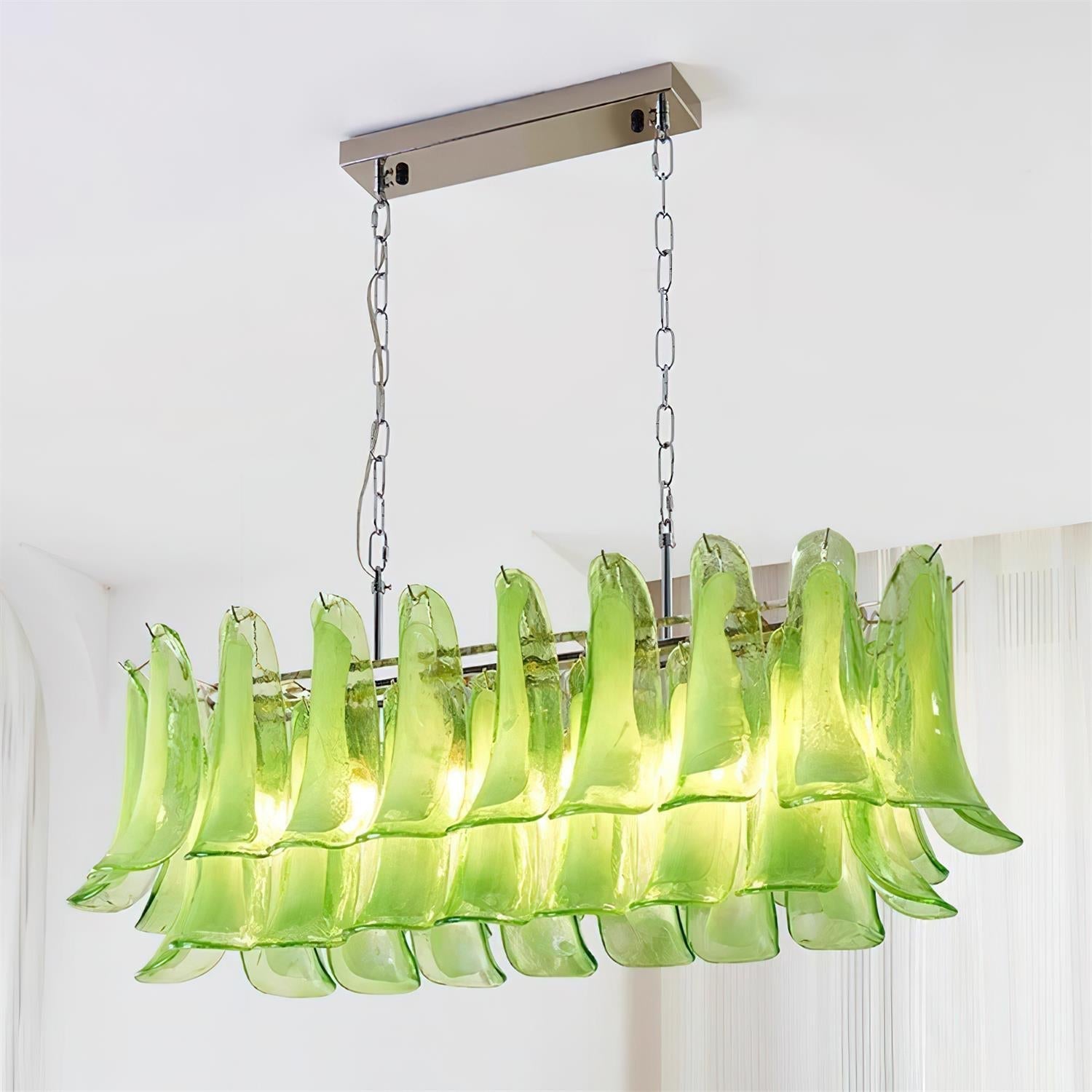 Elizabeth Chandelier Murano Rectangulaire - Neutralighting