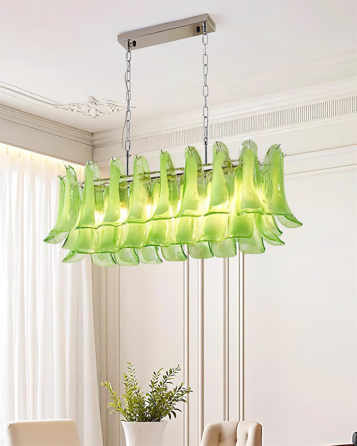 Elizabeth Chandelier Murano Rectangulaire - Neutralighting