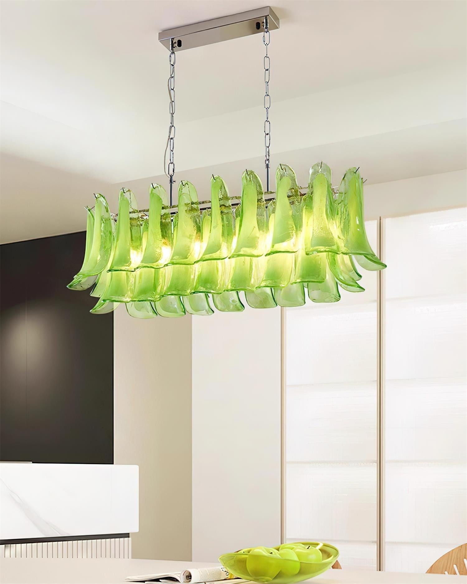 Elizabeth Chandelier Murano Rectangulaire - Neutralighting