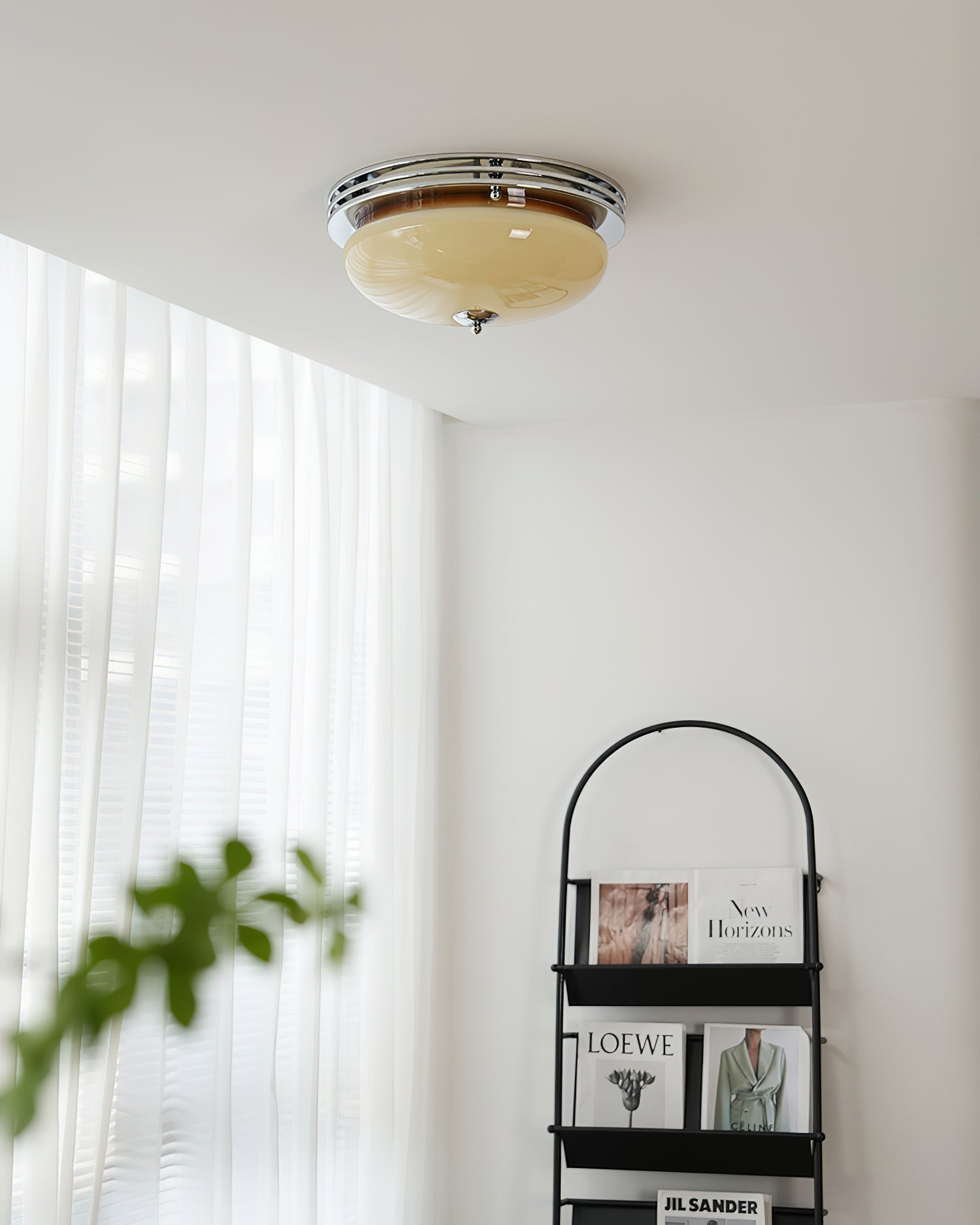 Plafonnier Baldaquin Verre Ombre Classique Rond Moderne - Neutralighting