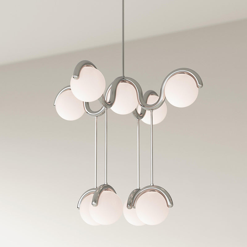 Chandelier en Verre et Laiton Art Créativité Élégance Eurvinen - Neutralighting