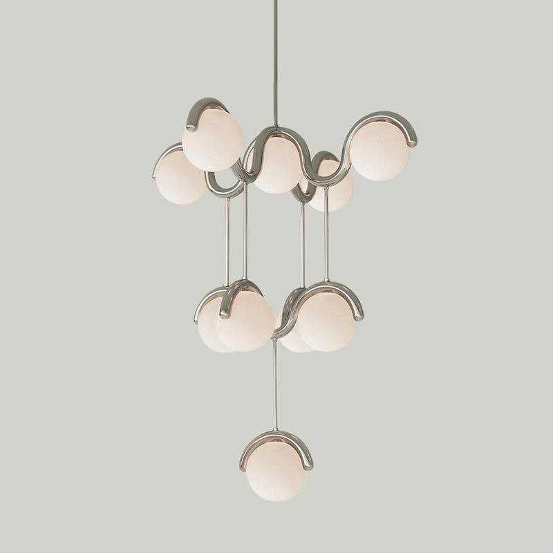 Chandelier en Verre et Laiton Art Créativité Élégance Eurvinen - Neutralighting