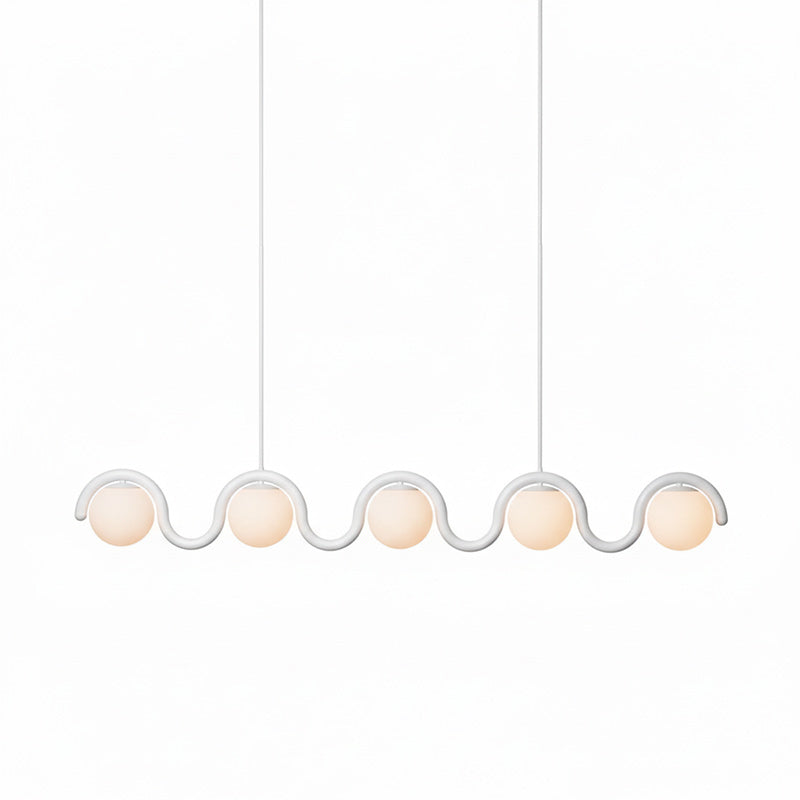 Uveta Lustre Linéaire Rouge & Argenté