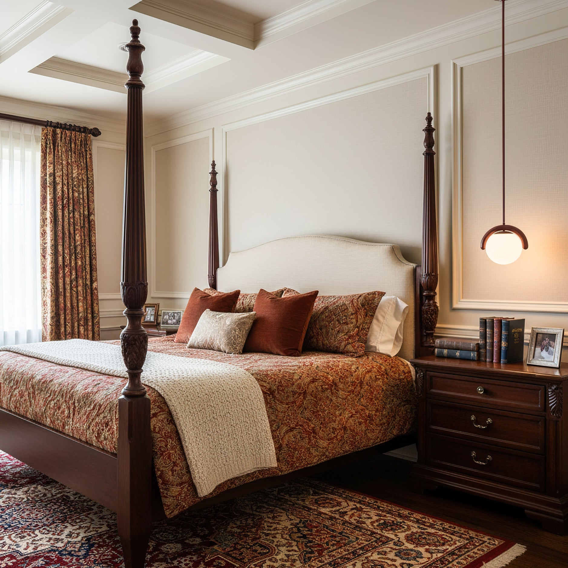 Uveta Lustre Linéaire Rouge & Argenté