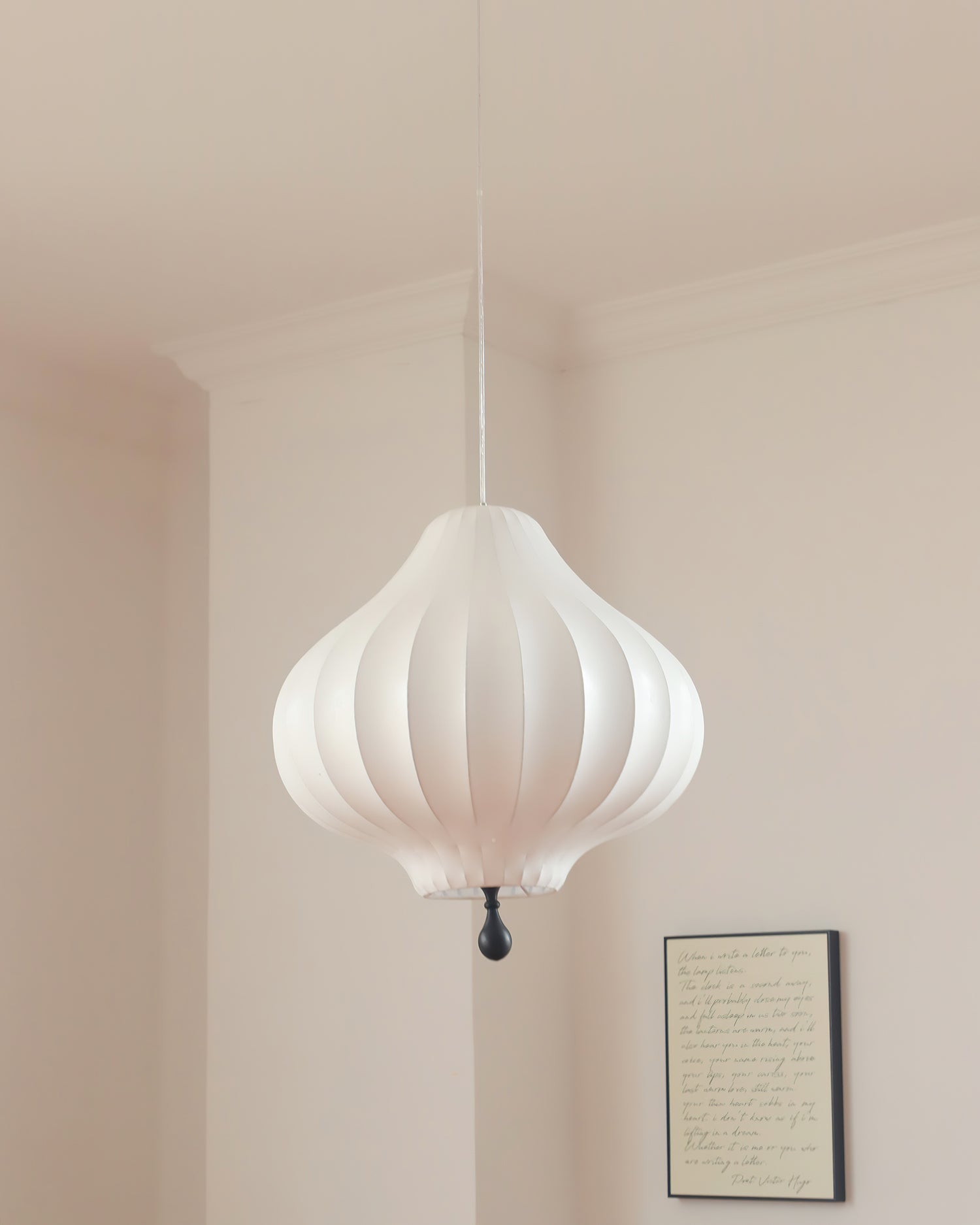 Leocadia Suspension Courbe Lanterne Organique - Neutralighting