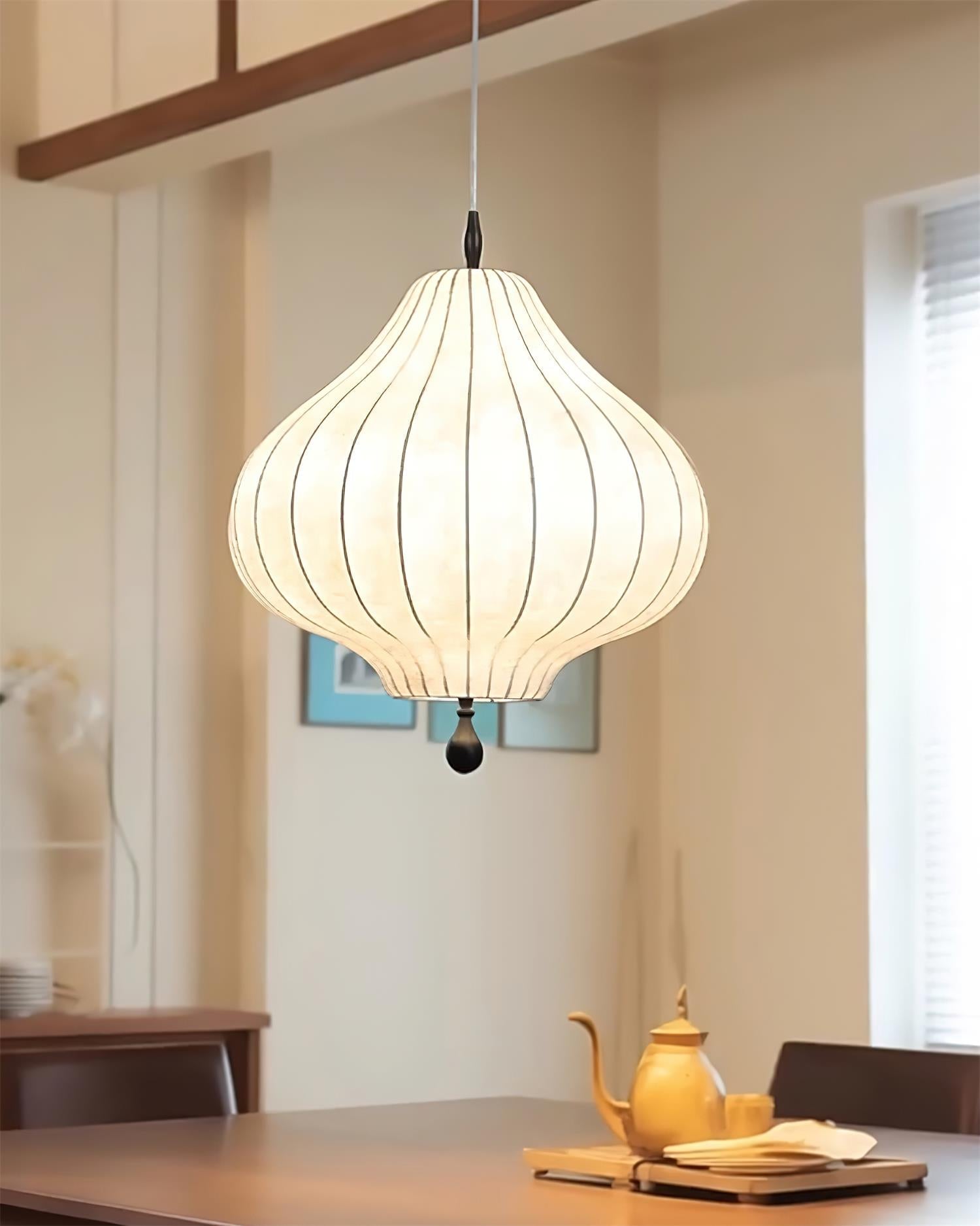 Leocadia Suspension Courbe Lanterne Organique - Neutralighting