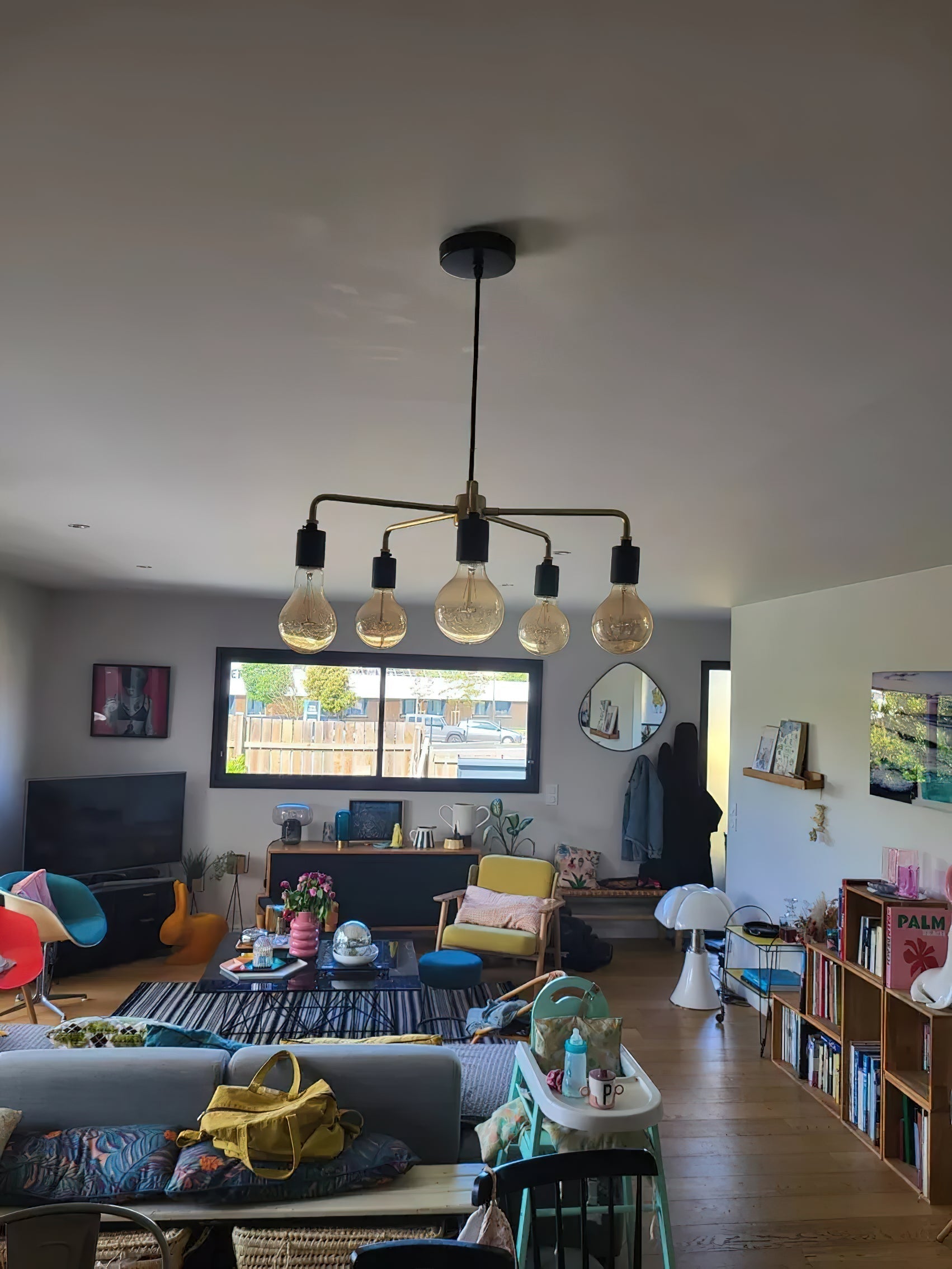 Chandelier Métal Industriel Traditionnel Vecarisra - Neutralighting