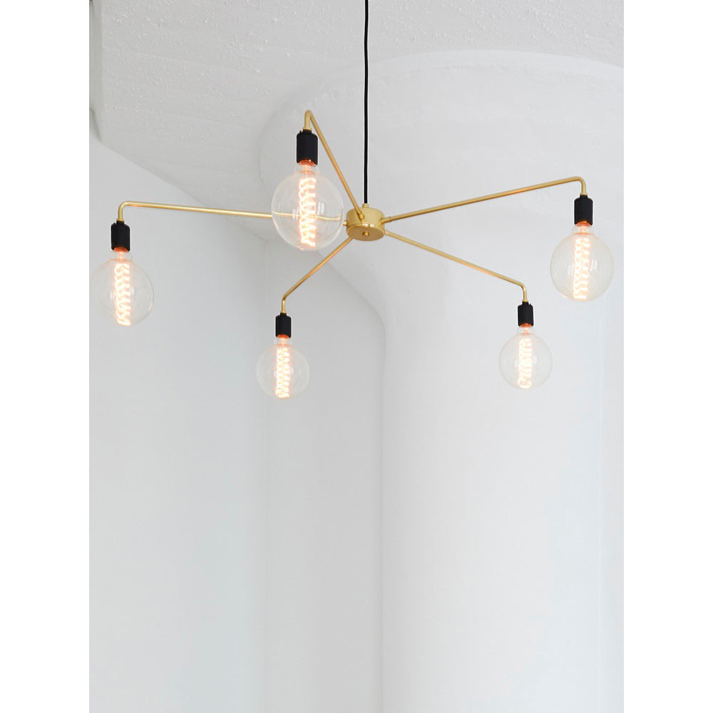 Vecarisra Traditional Industrial Metal Chandelier - Lamp Copper
