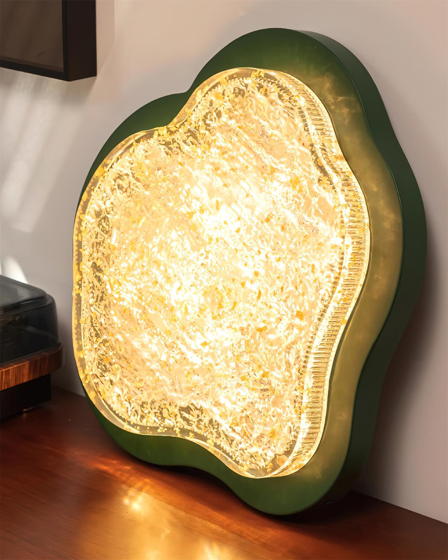 Auro Plafonnier Moderne Résine Feuille d'Or - Neutralighting