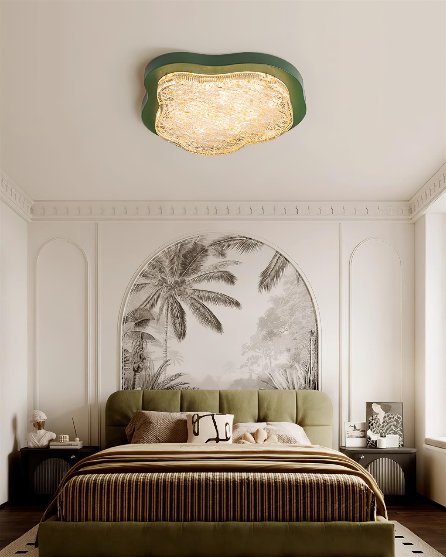 Auro Plafonnier Moderne Résine Feuille d'Or - Neutralighting