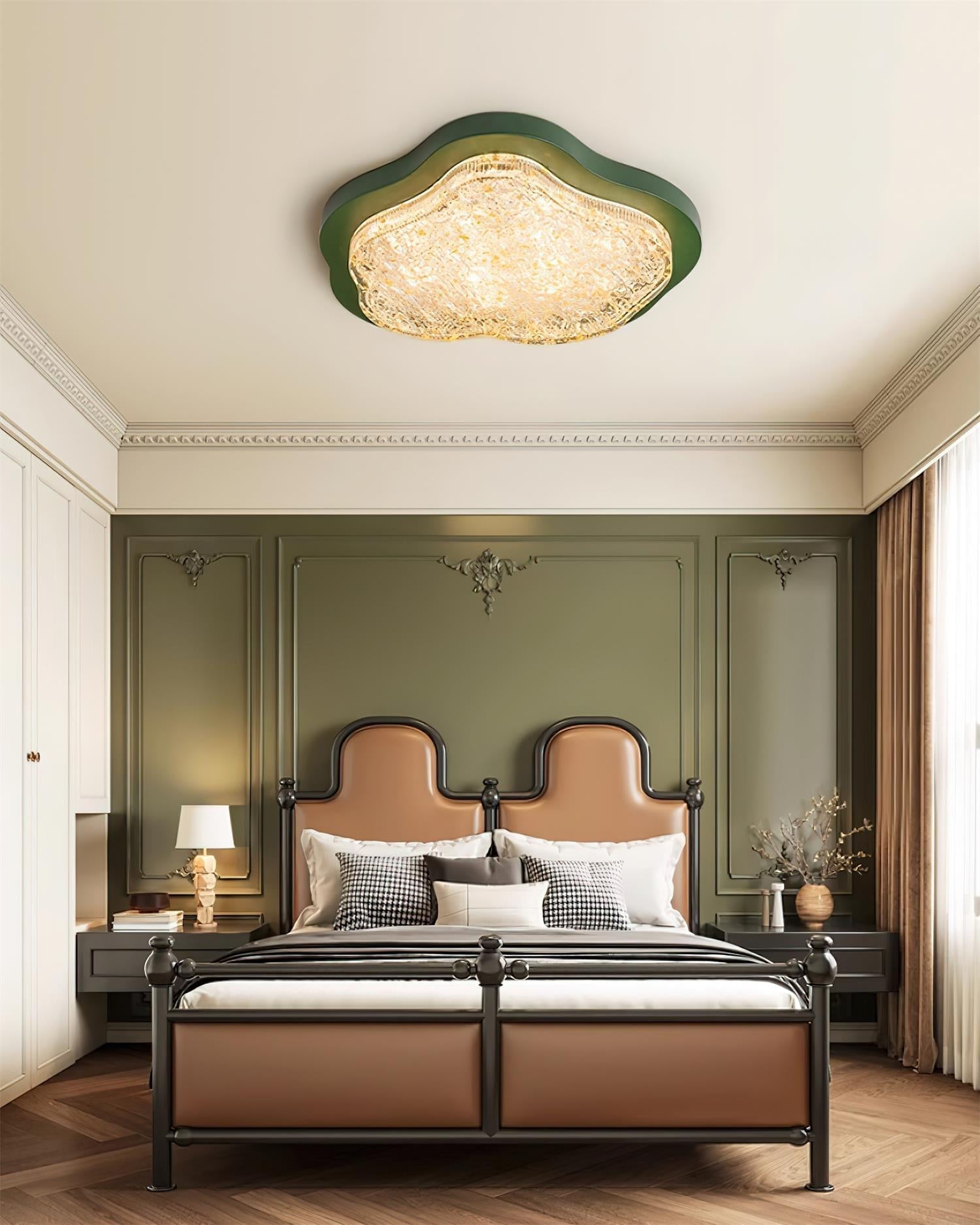 Auro Plafonnier Moderne Résine Feuille d'Or - Neutralighting