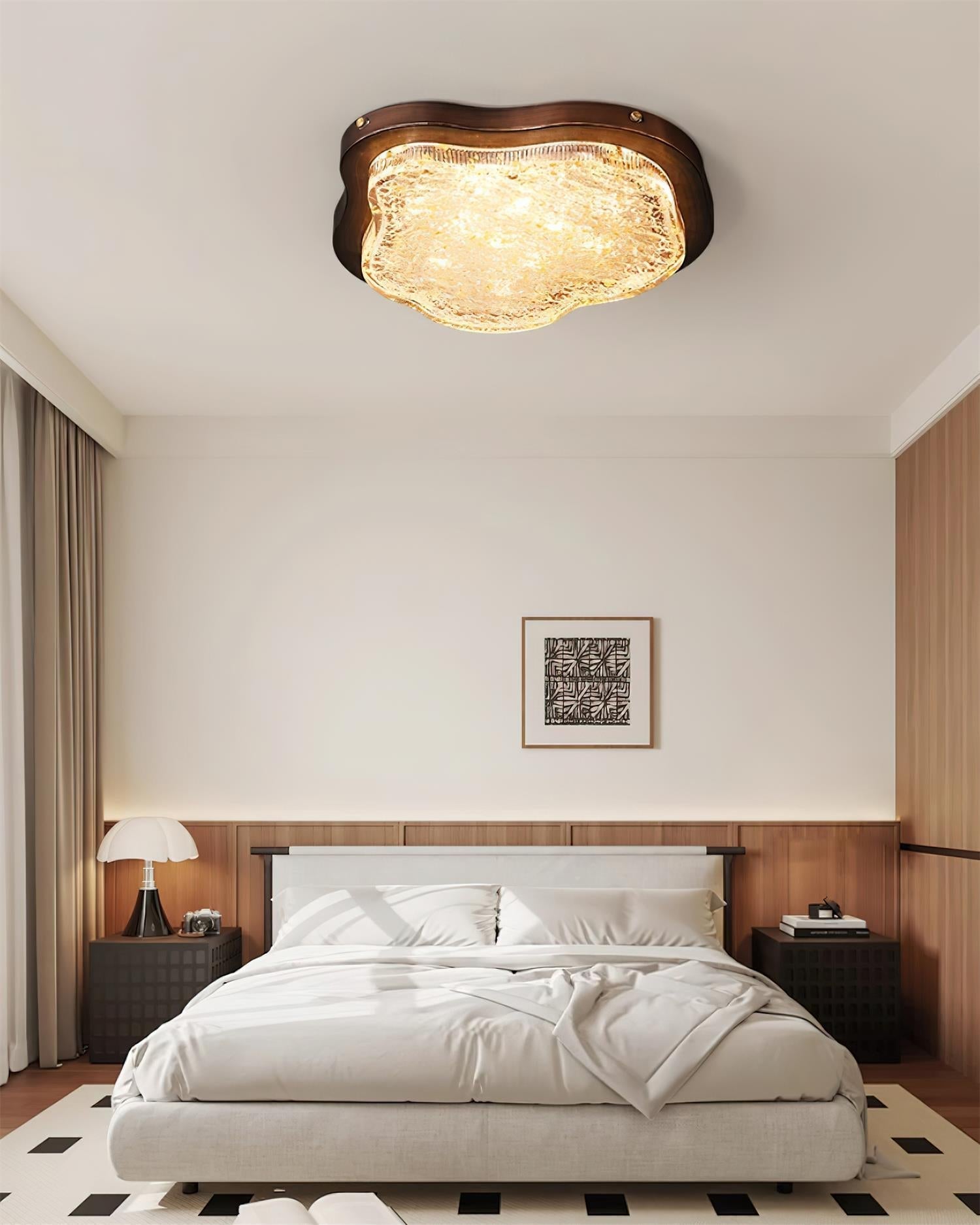 Auro Plafonnier Moderne Résine Feuille d'Or - Neutralighting