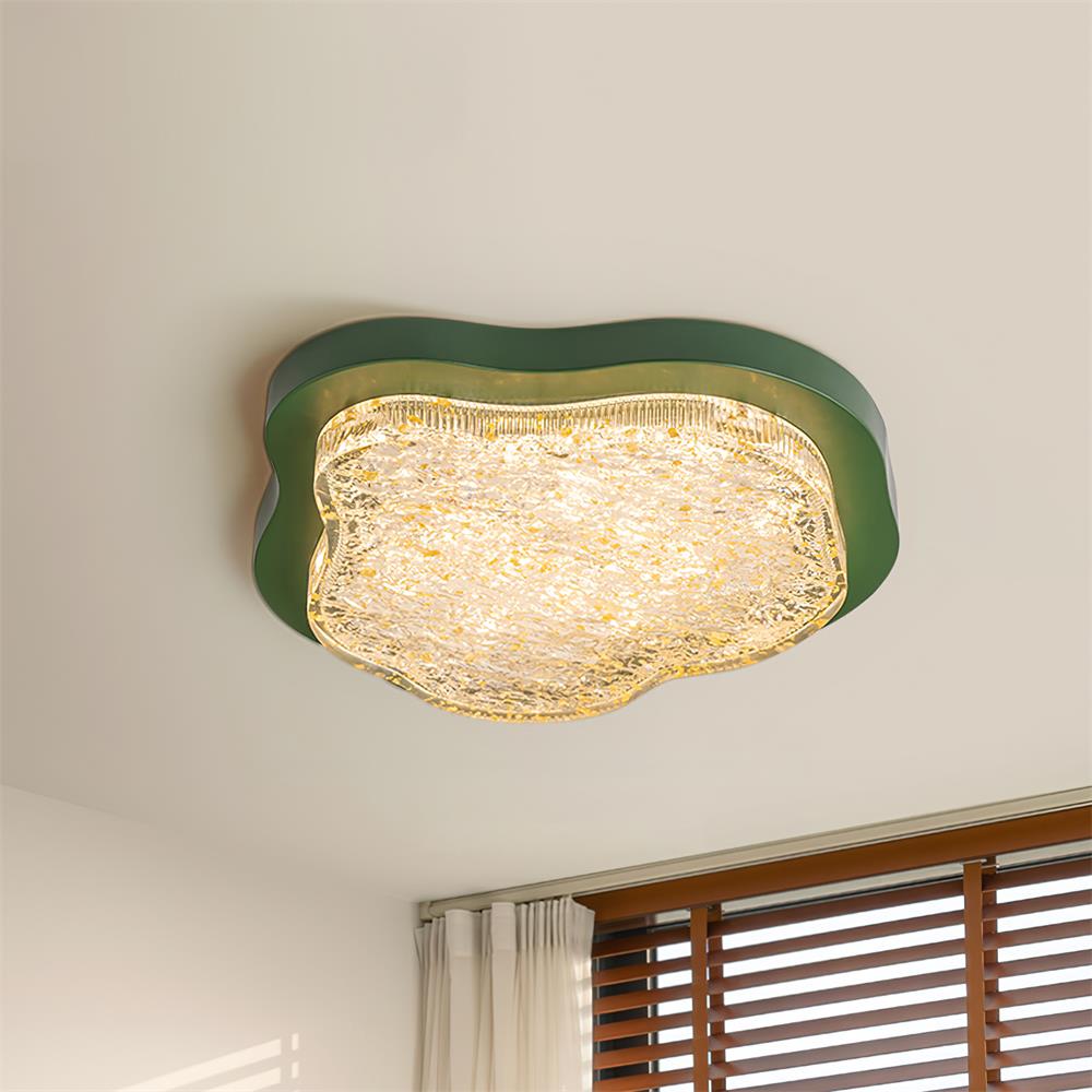 Auro Plafonnier Moderne Résine Feuille d'Or - Neutralighting