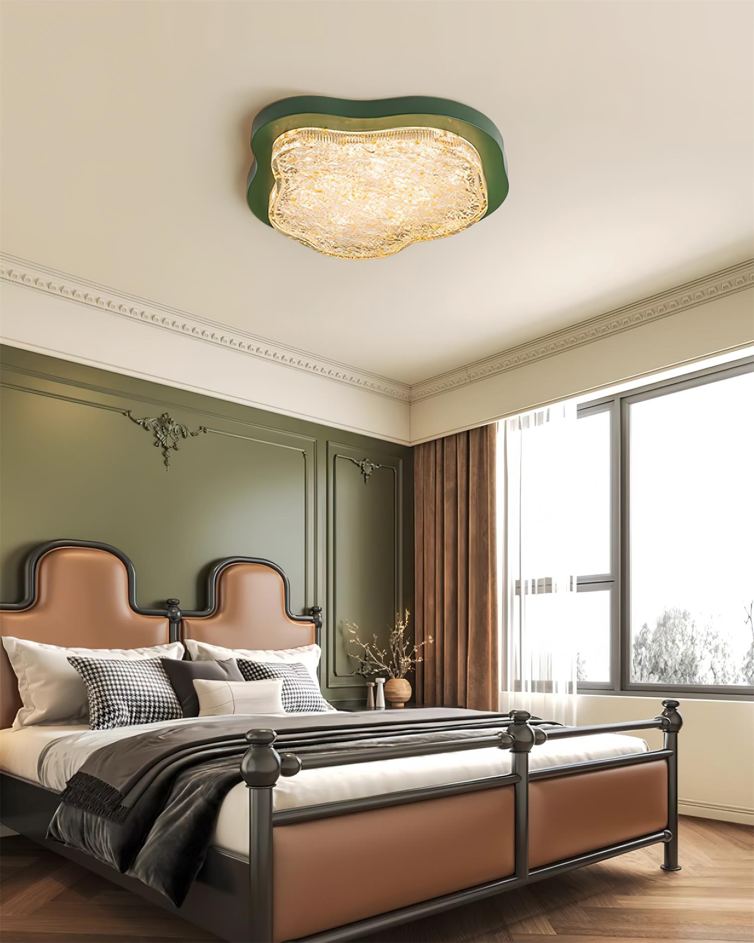 Auro Plafonnier Moderne Résine Feuille d'Or - Neutralighting