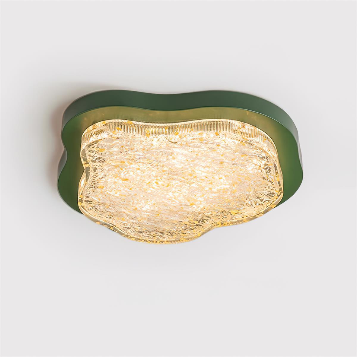 Auro Plafonnier Moderne Résine Feuille d'Or - Neutralighting