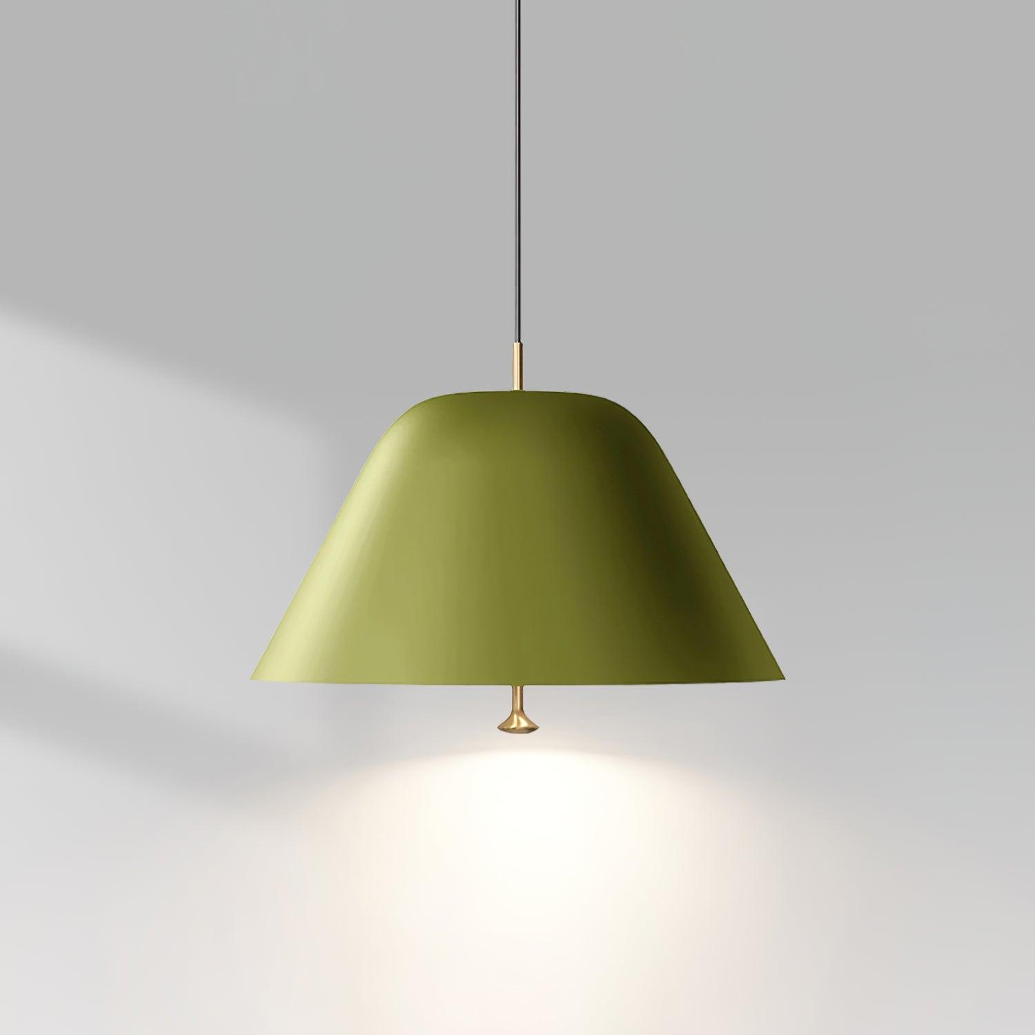 Solain Suspension moderne avec abat-jour vert et blanc minimaliste - Neutralighting