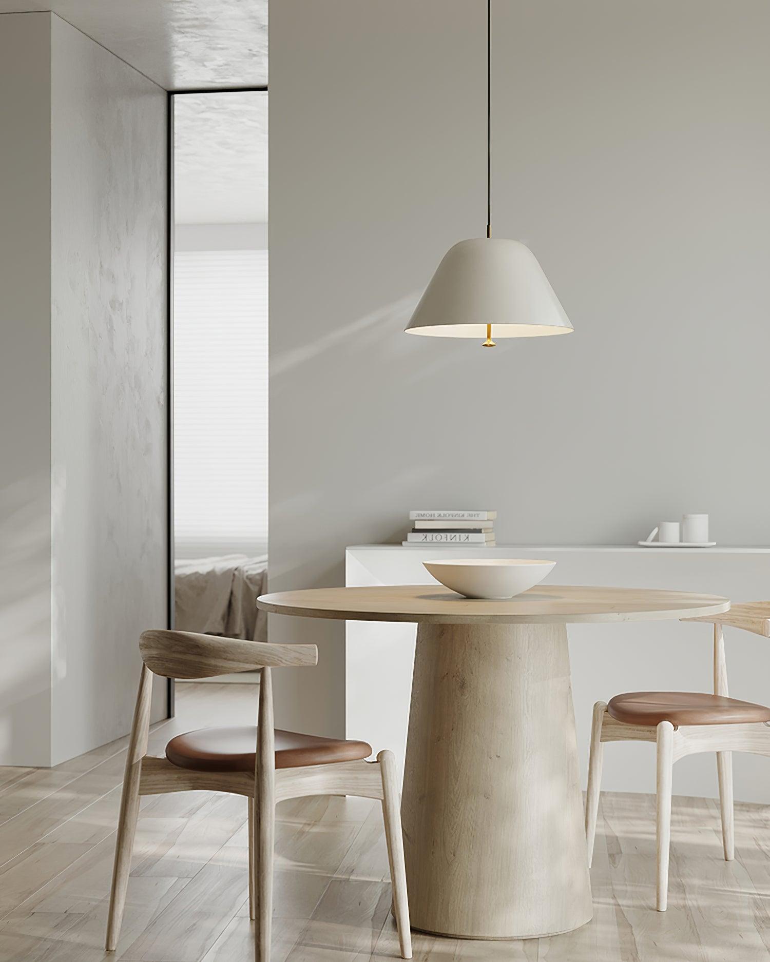 Solain Suspension moderne avec abat-jour vert et blanc minimaliste - Neutralighting