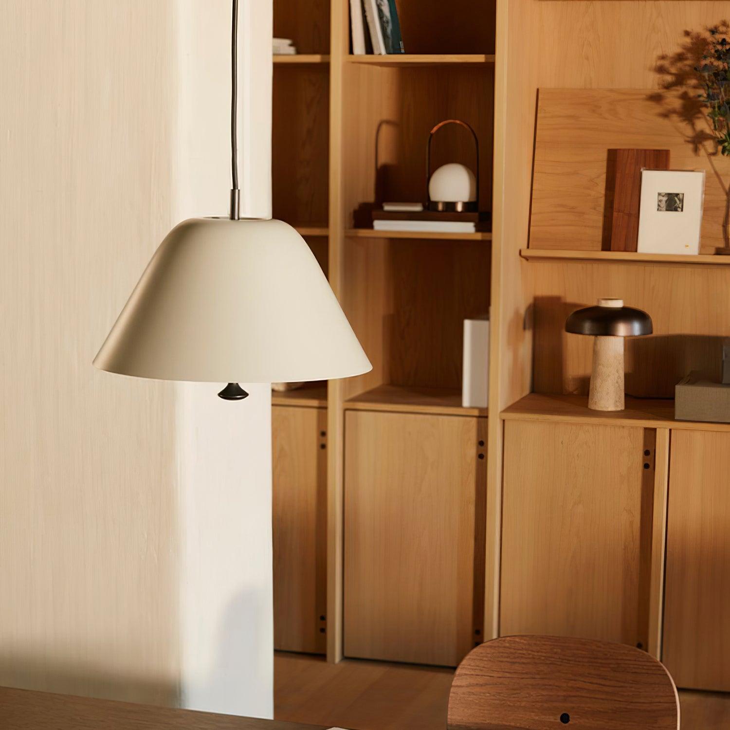 Solain Suspension moderne avec abat-jour vert et blanc minimaliste - Neutralighting