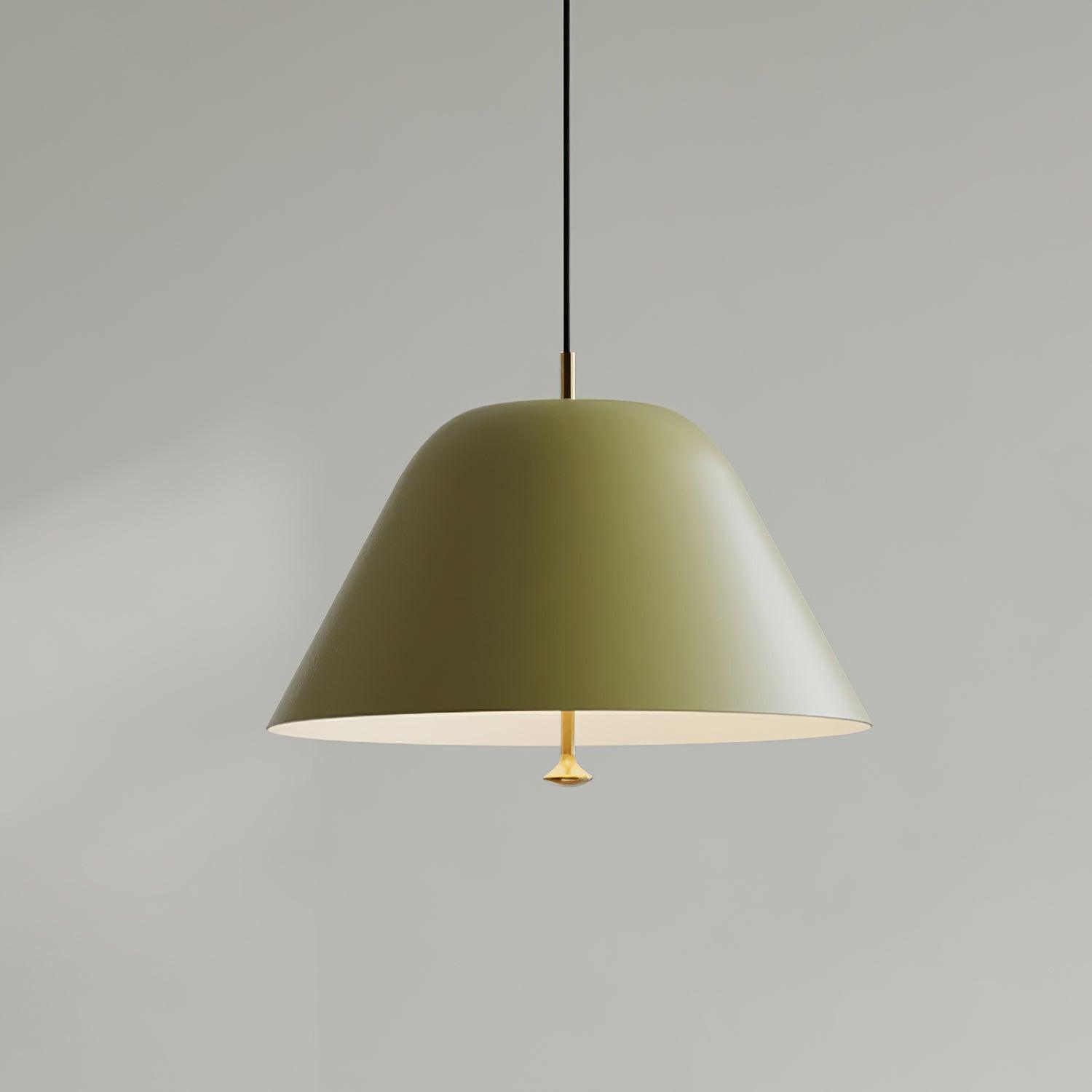 Solain Suspension moderne avec abat-jour vert et blanc minimaliste - Neutralighting