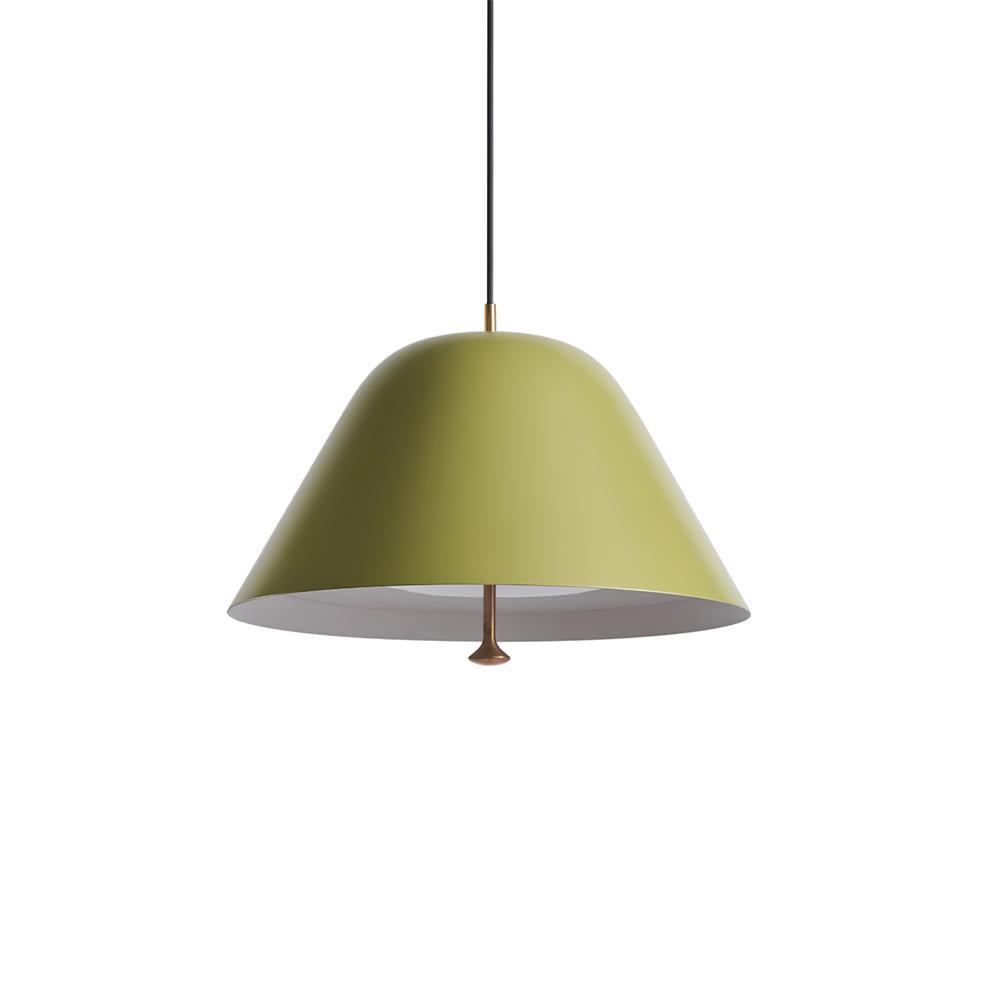 Solain Suspension moderne avec abat-jour vert et blanc minimaliste - Neutralighting