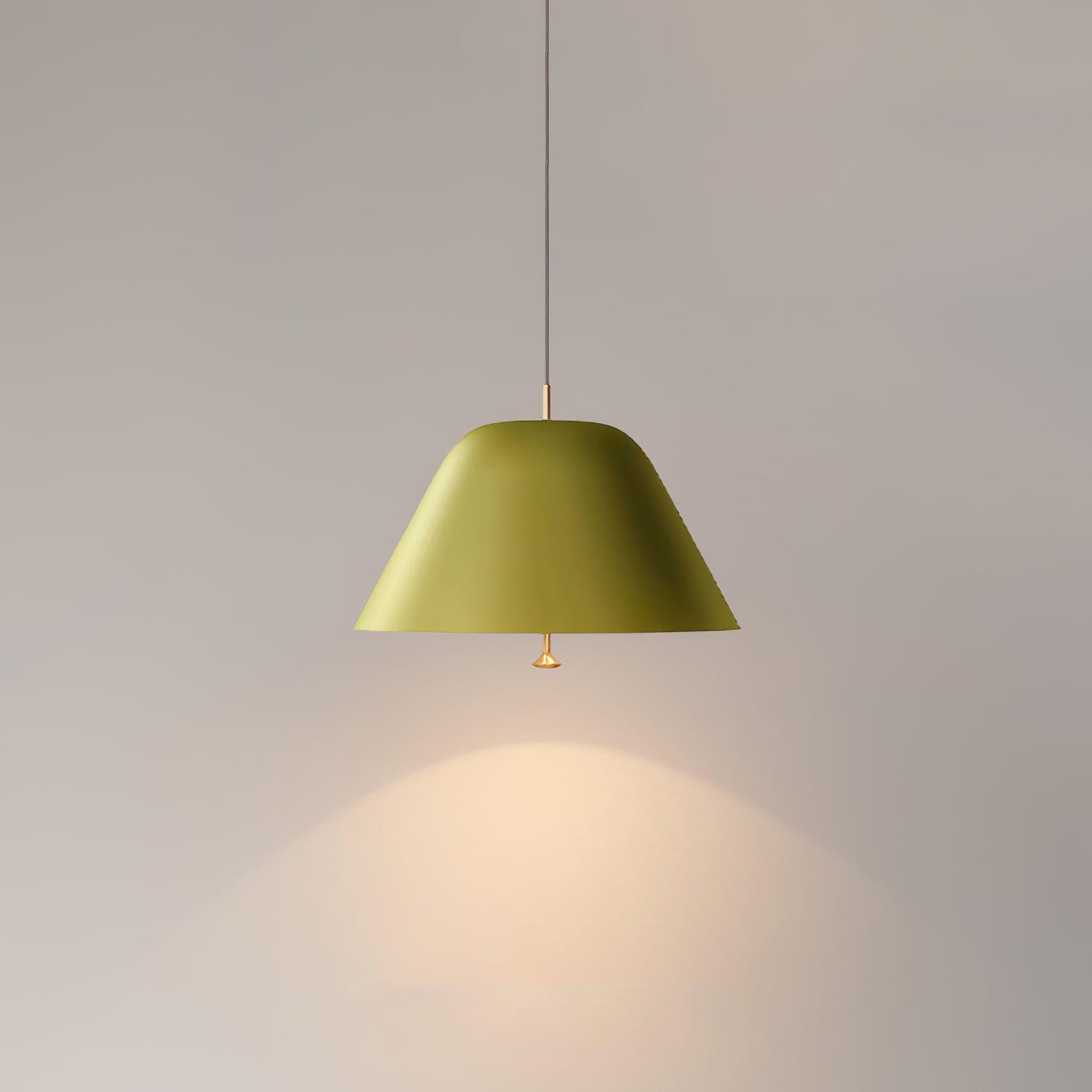 Solain Suspension moderne avec abat-jour vert et blanc minimaliste - Neutralighting