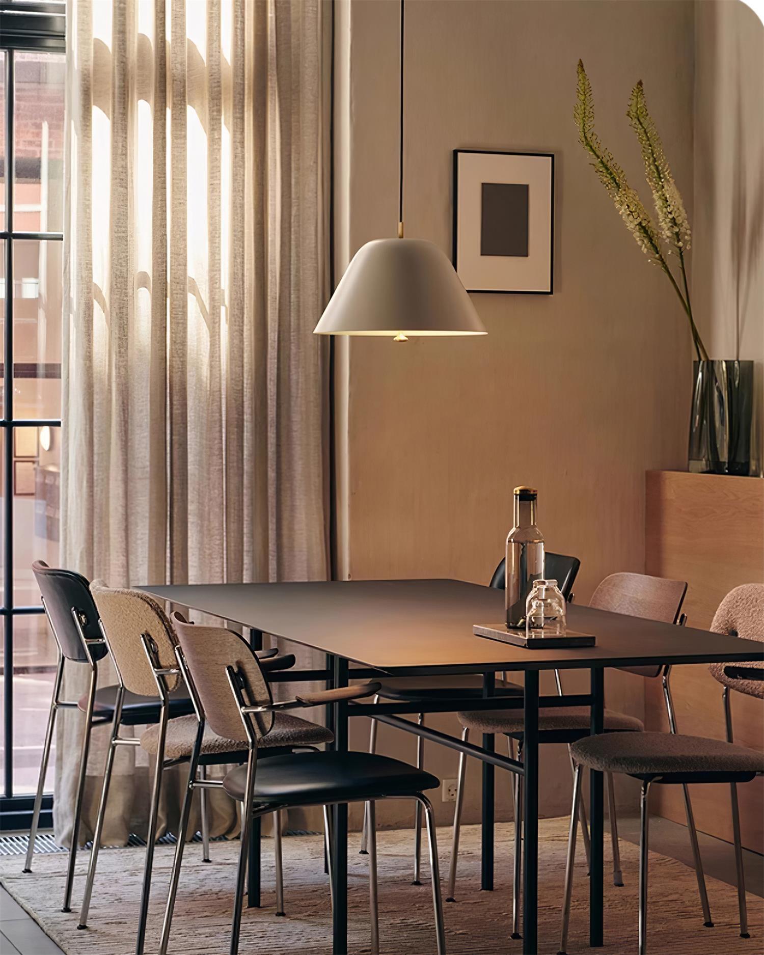 Solain Suspension moderne avec abat-jour vert et blanc minimaliste - Neutralighting