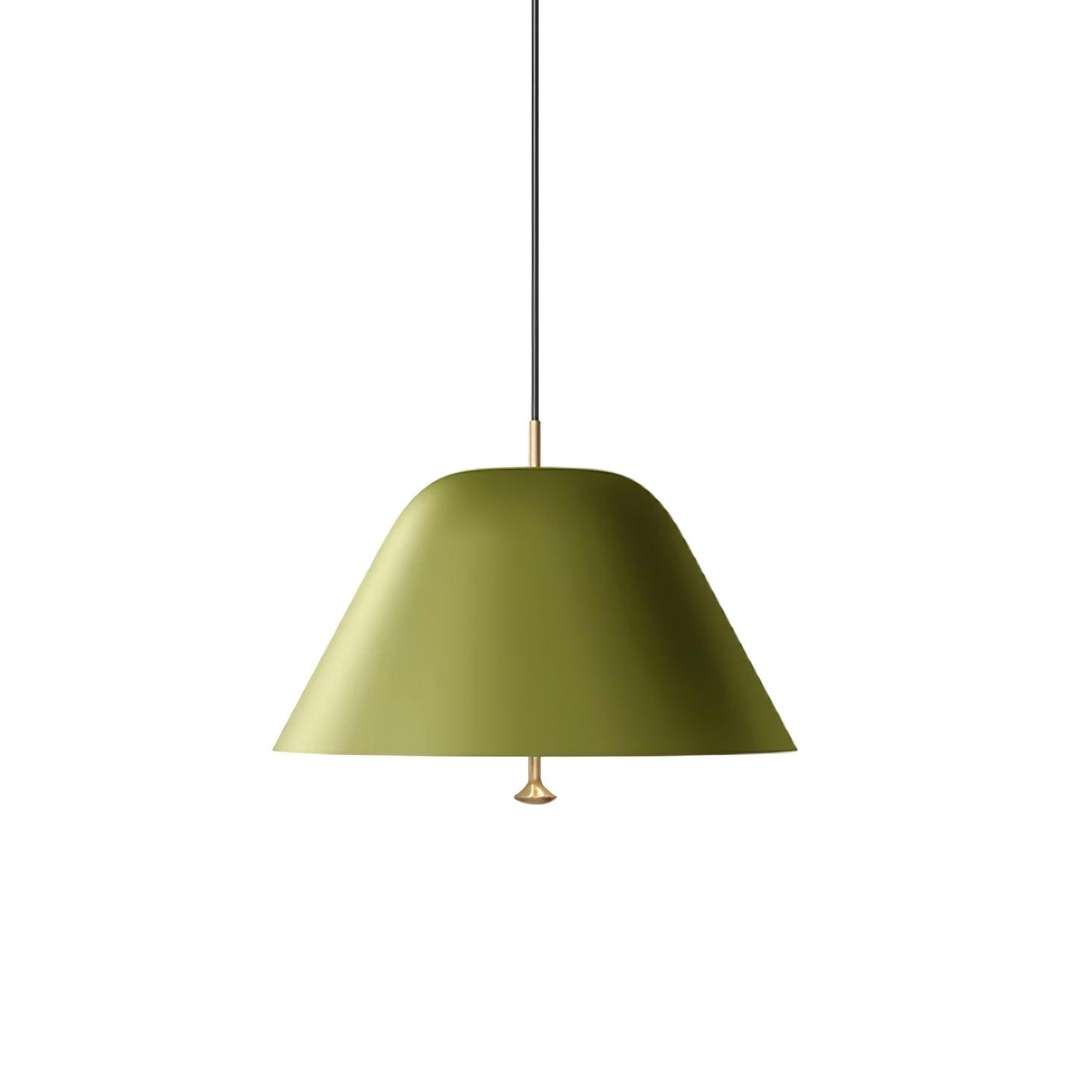 Solain Suspension moderne avec abat-jour vert et blanc minimaliste - Neutralighting