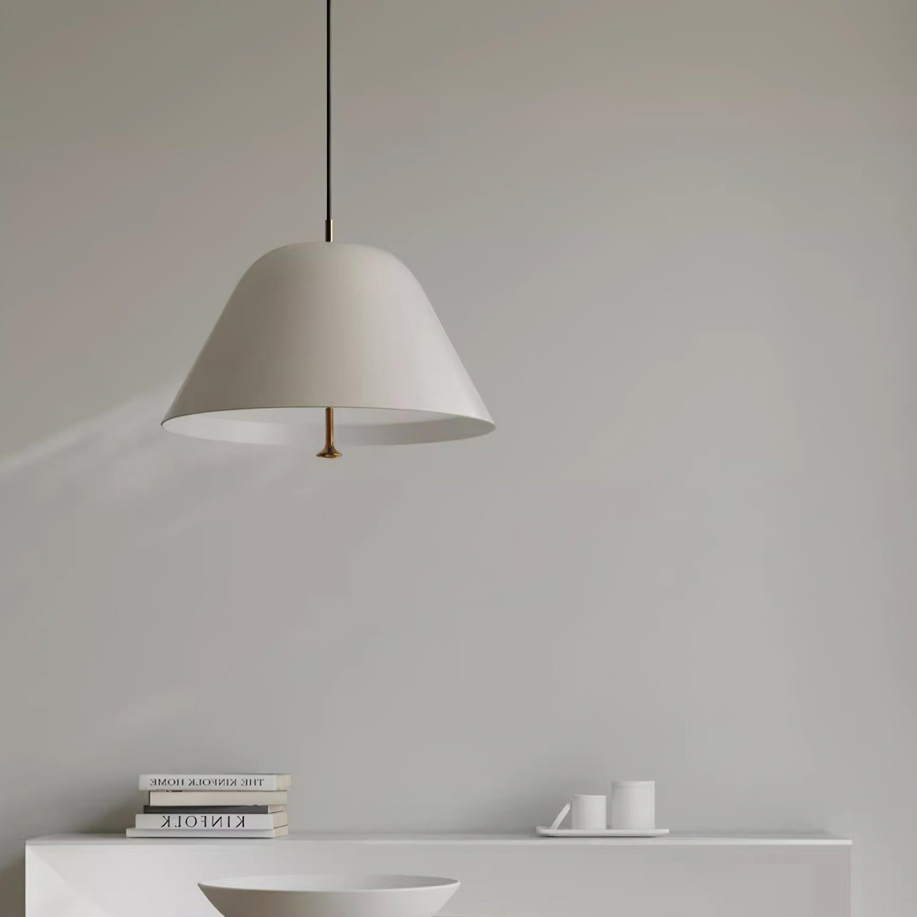 Solain Suspension moderne avec abat-jour vert et blanc minimaliste - Neutralighting