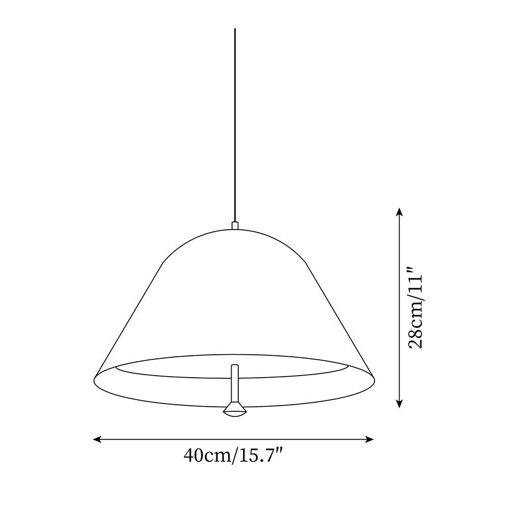 Solain Suspension moderne avec abat-jour vert et blanc minimaliste - Neutralighting