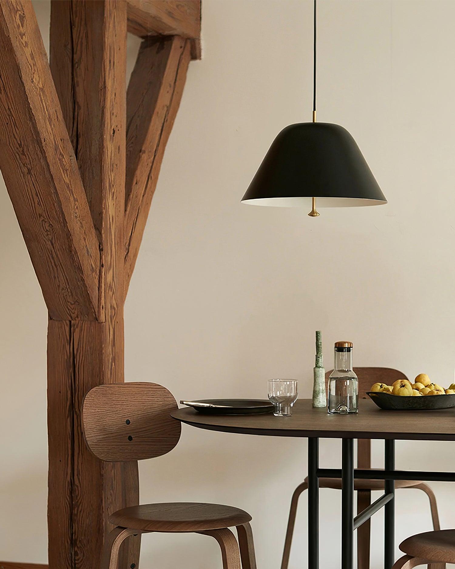 Solain Suspension moderne avec abat-jour vert et blanc minimaliste - Neutralighting