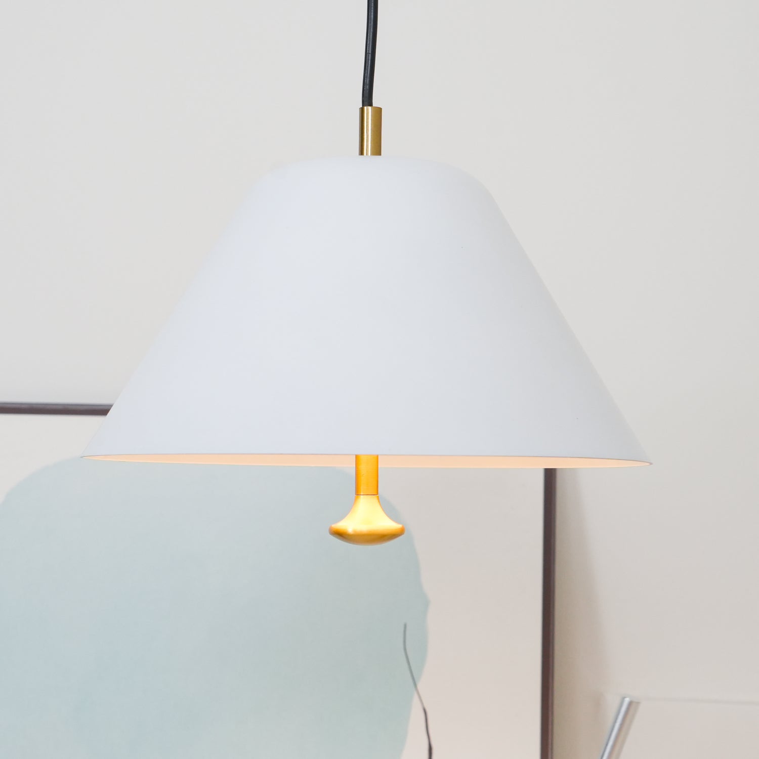 Solain Suspension moderne avec abat-jour vert et blanc minimaliste - Neutralighting