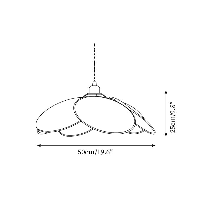 Tiana Suspension Chevauchement Pétales Vibrant - Neutralighting