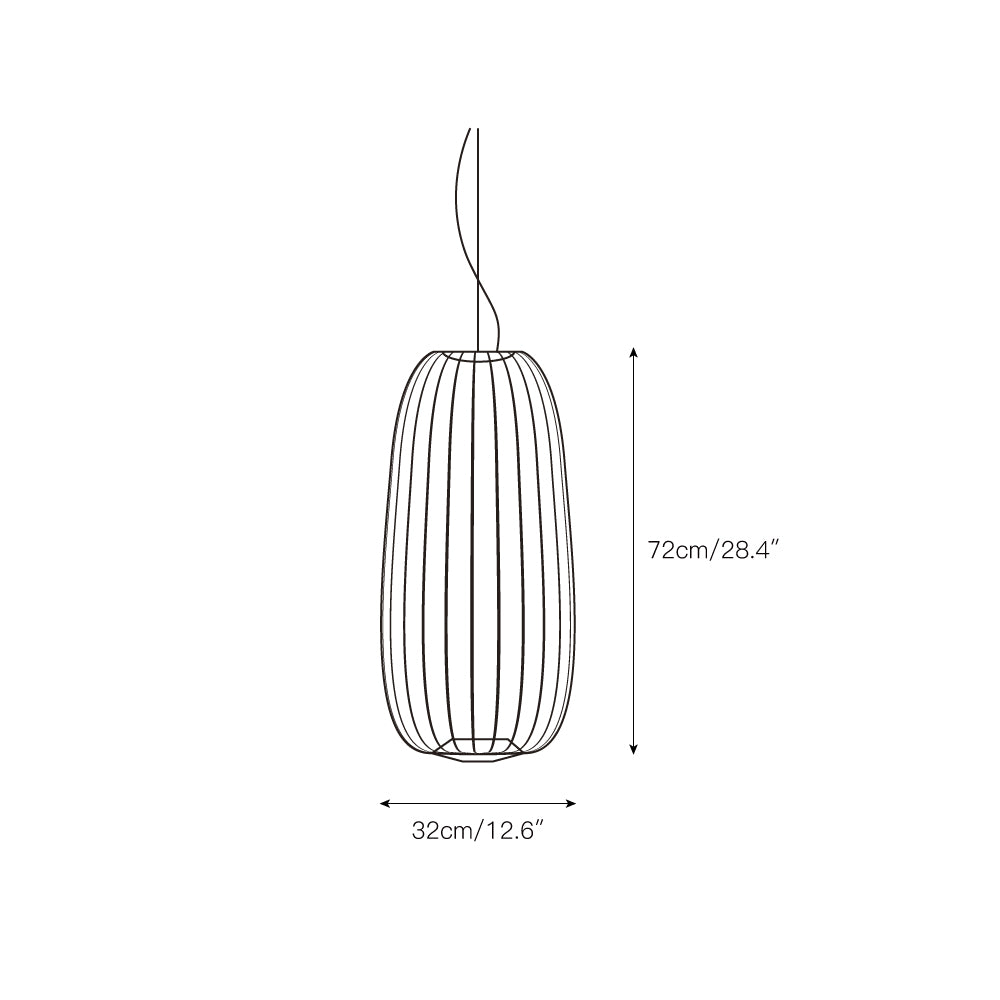 Vadorora Modern Minimalist Cage Metal Pendant Lamp - Lamp Copper