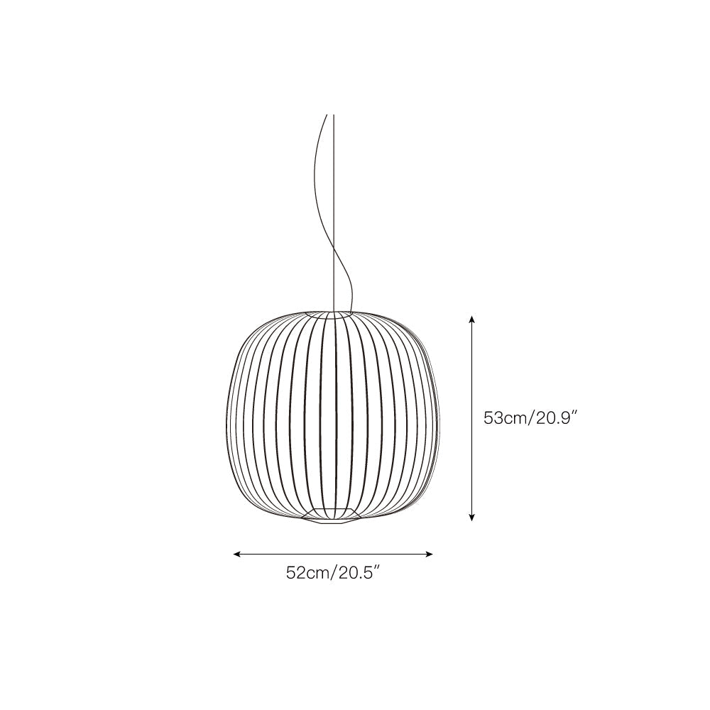 Vadorora Modern Minimalist Cage Metal Pendant Lamp - Lamp Copper