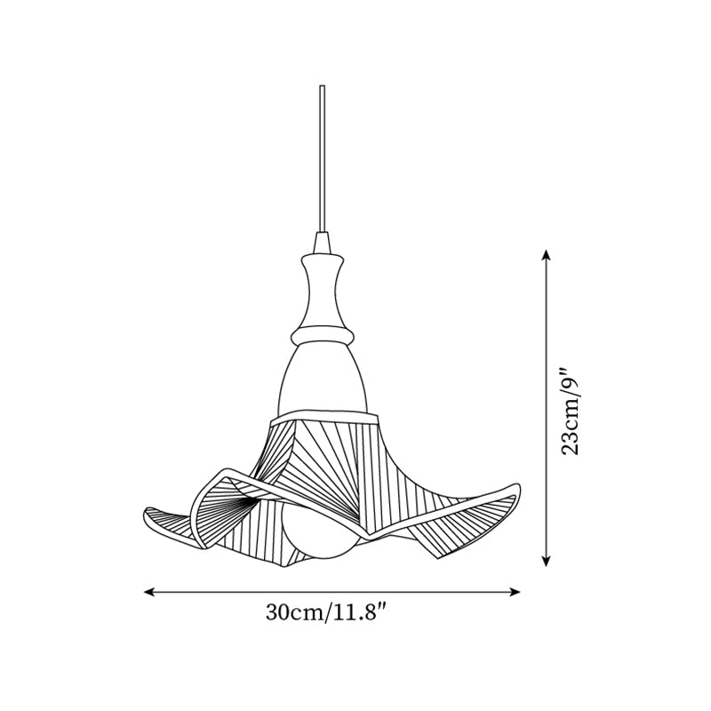 Lila Suspension Lampe en Verre Pliée Verte Vintage - Neutralighting