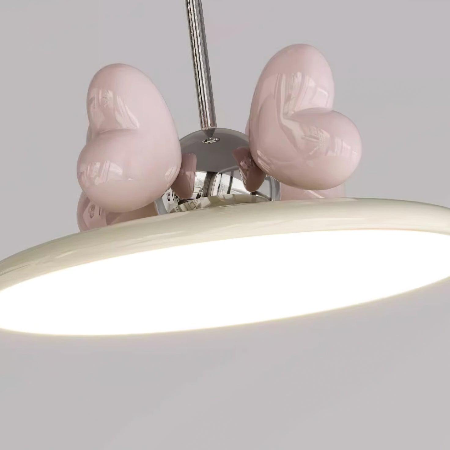 Lilia Pendant Lamp Pink Hearts Minimalist - Letslighting