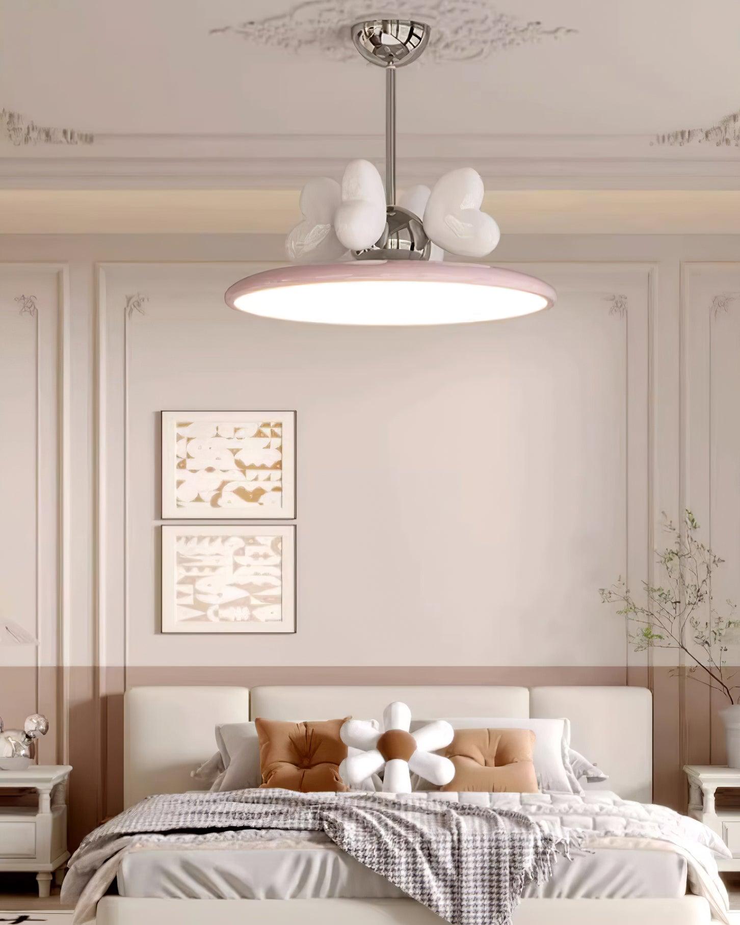 Lilia Pendant Lamp Pink Hearts Minimalist - Letslighting