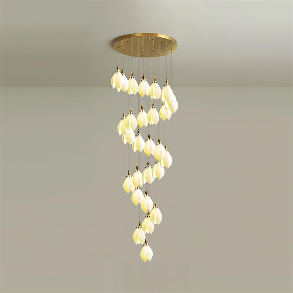 Lilium Lustre Pétales en Cascades Suspendus - Neutralighting