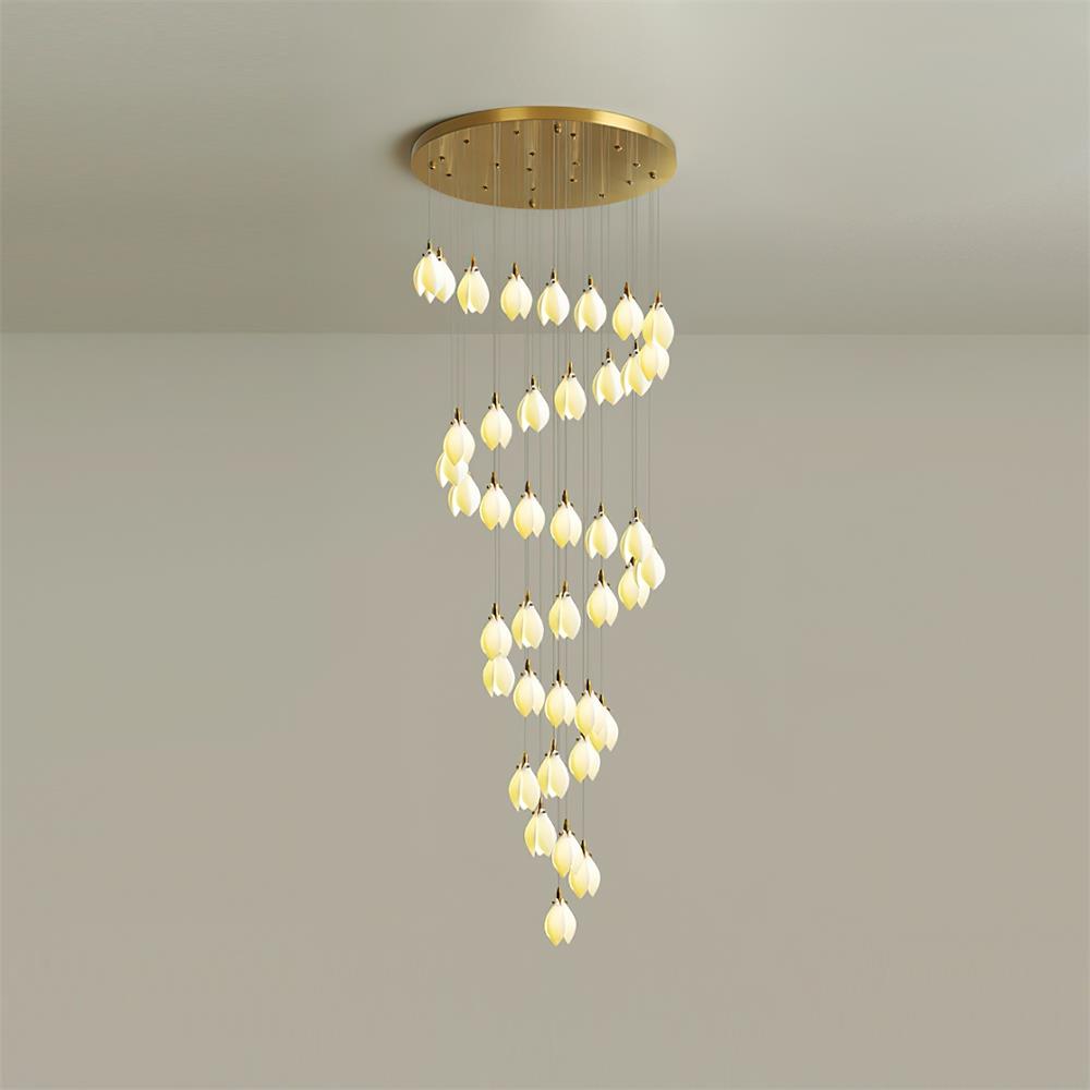 Lilium Lustre Pétales en Cascades Suspendus - Neutralighting