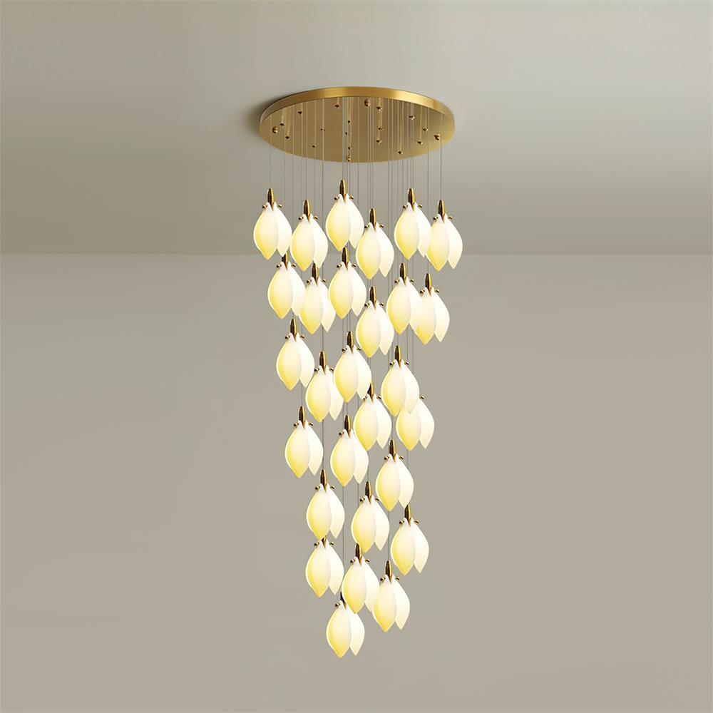 Lilium Lustre Pétales en Cascades Suspendus - Neutralighting