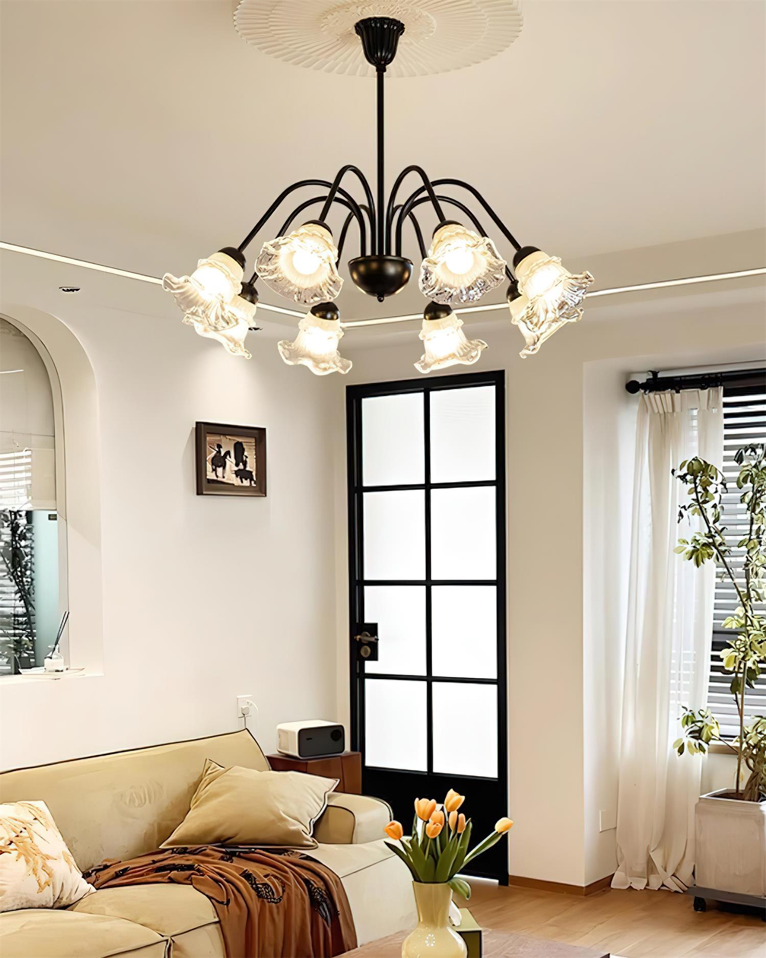Lilura Lustre Pétale en Verre Fleur - Neutralighting