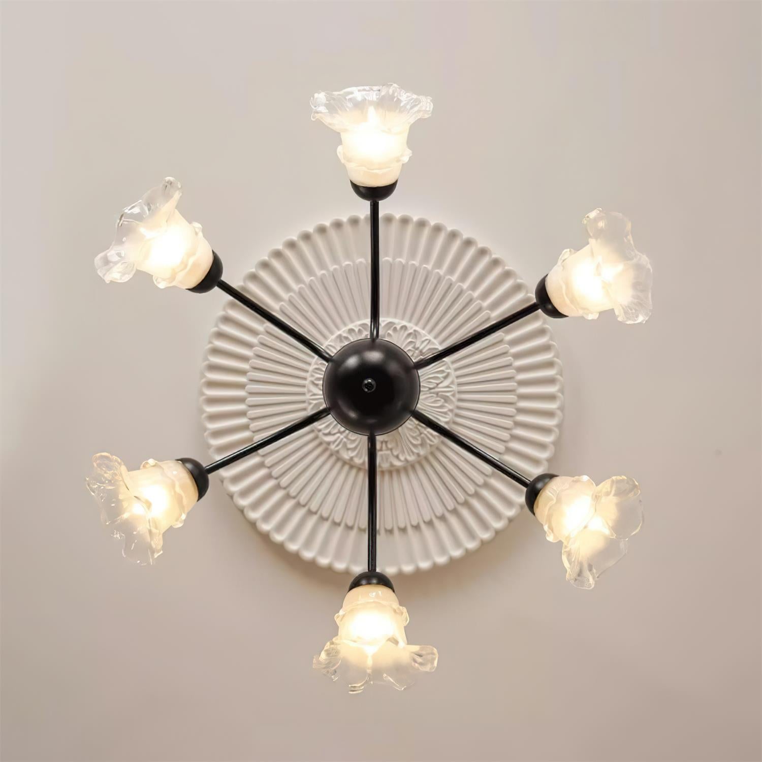 Lilura Lustre Pétale en Verre Fleur - Neutralighting