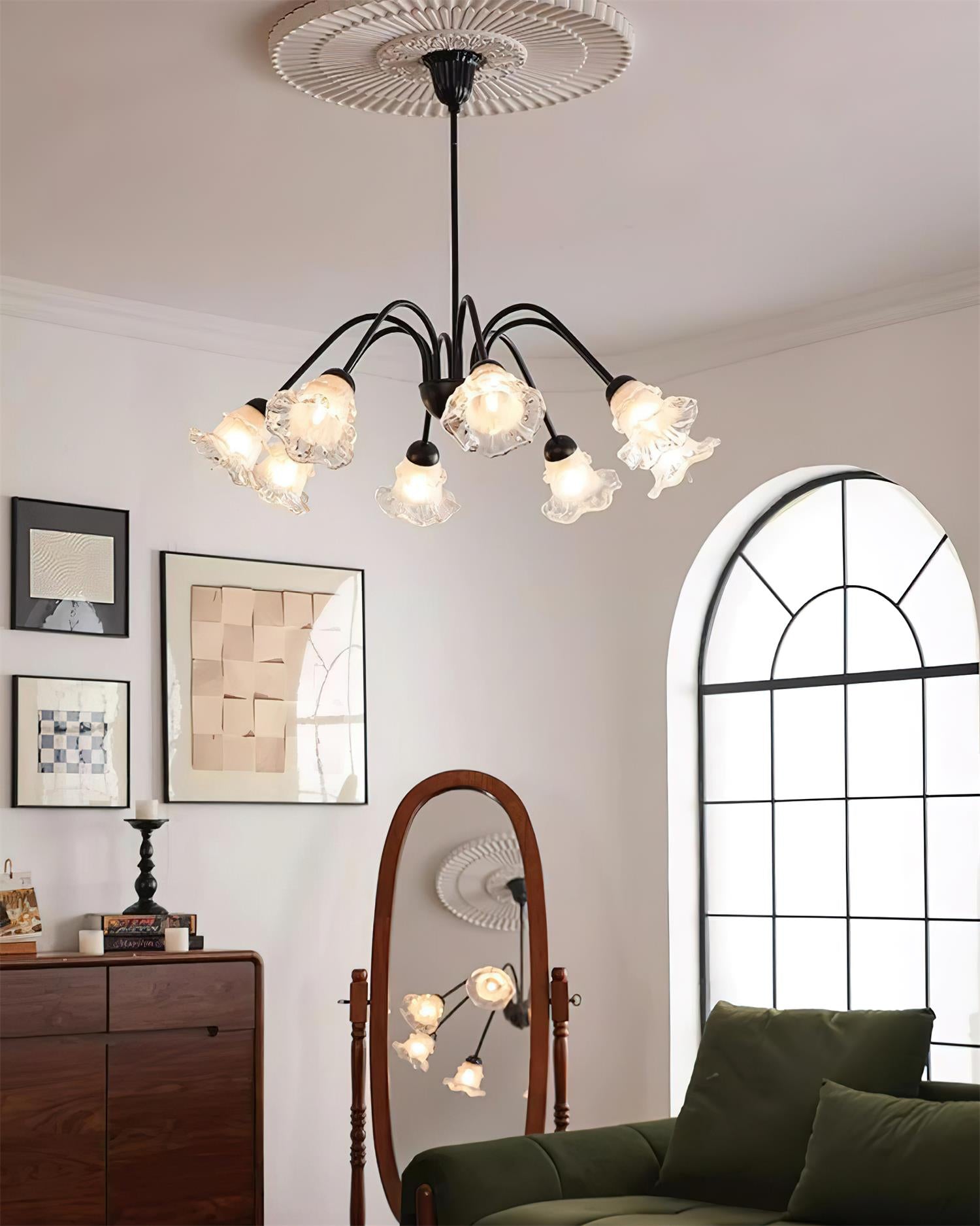 Lilura Lustre Pétale en Verre Fleur - Neutralighting