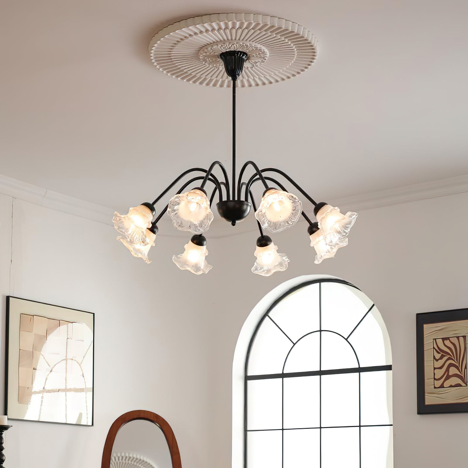 Lilura Lustre Pétale en Verre Fleur - Neutralighting