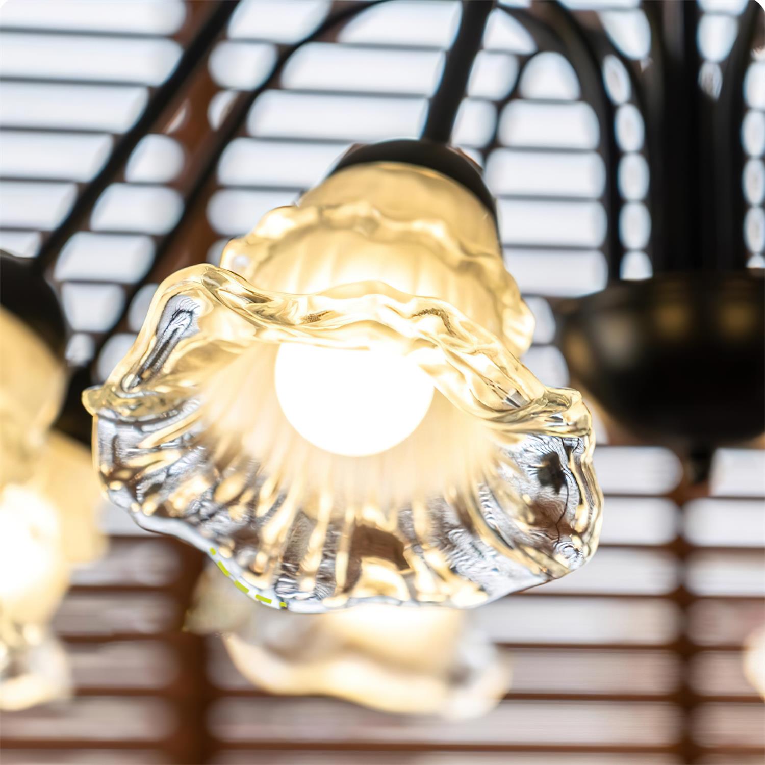Lilura Lustre Pétale en Verre Fleur - Neutralighting