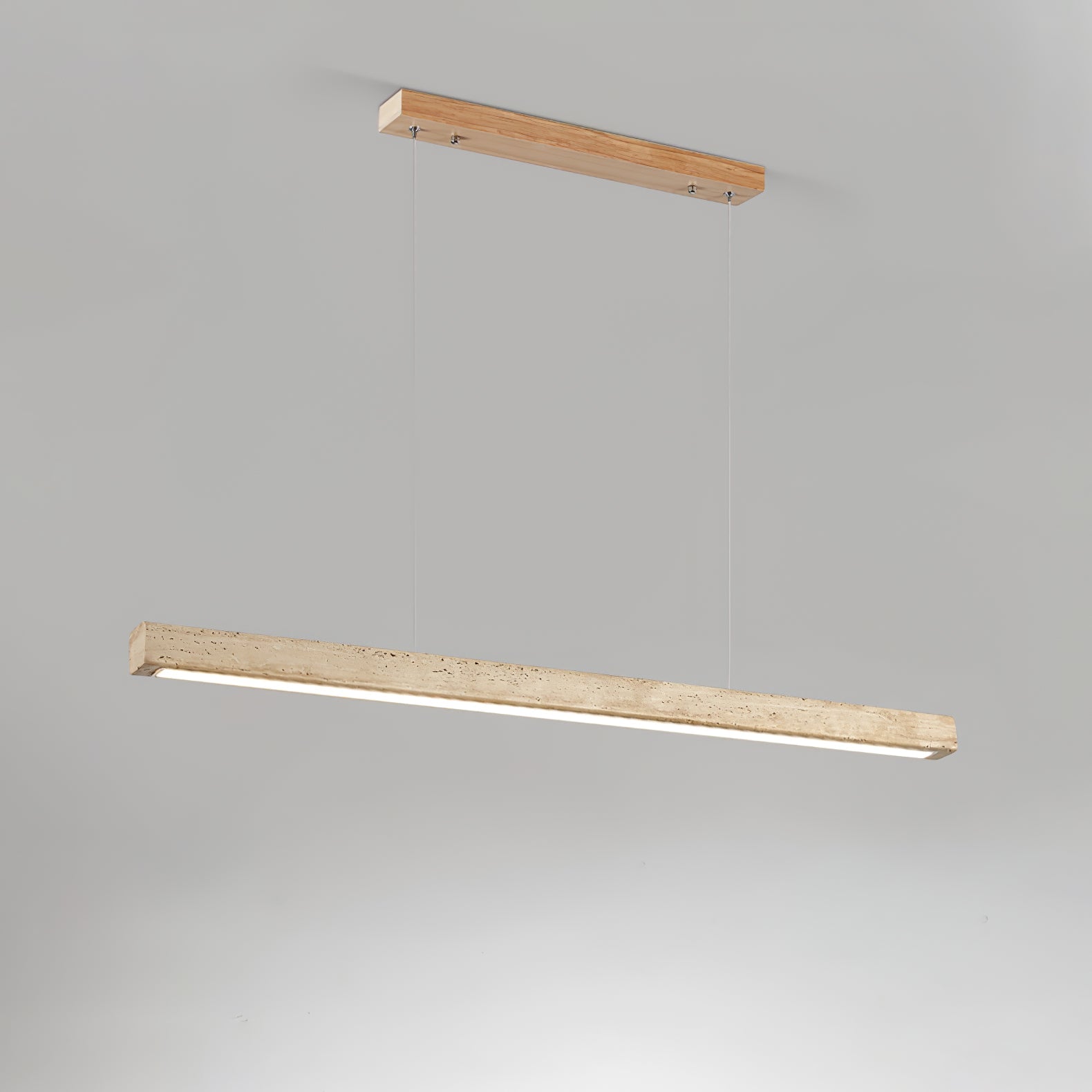 Imiror Minimaliste Travertin Linéaire Pendentif - Neutralighting
