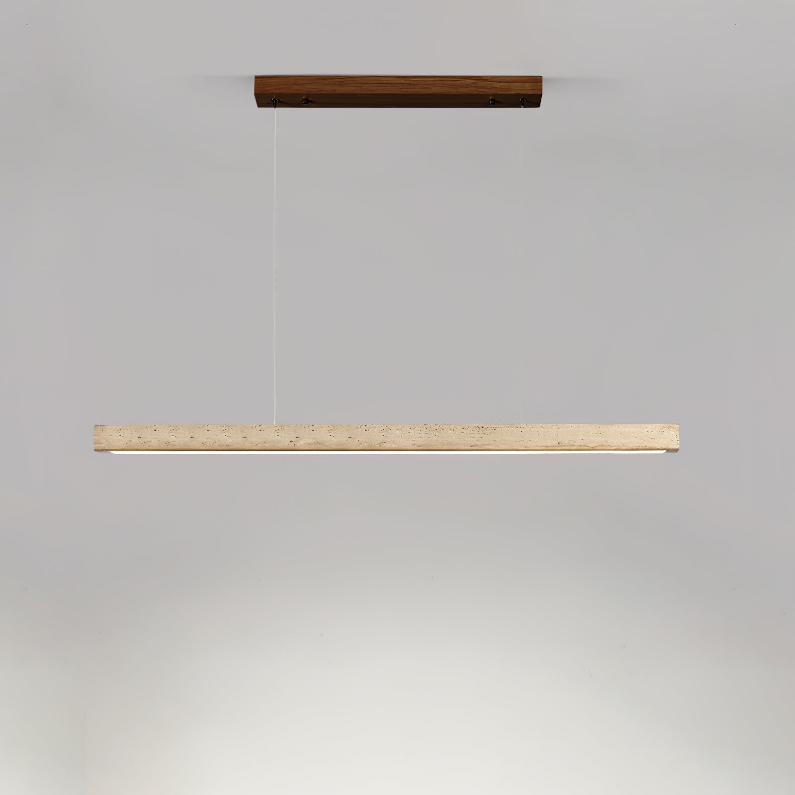 Imiror Minimaliste Travertin Linéaire Pendentif - Neutralighting