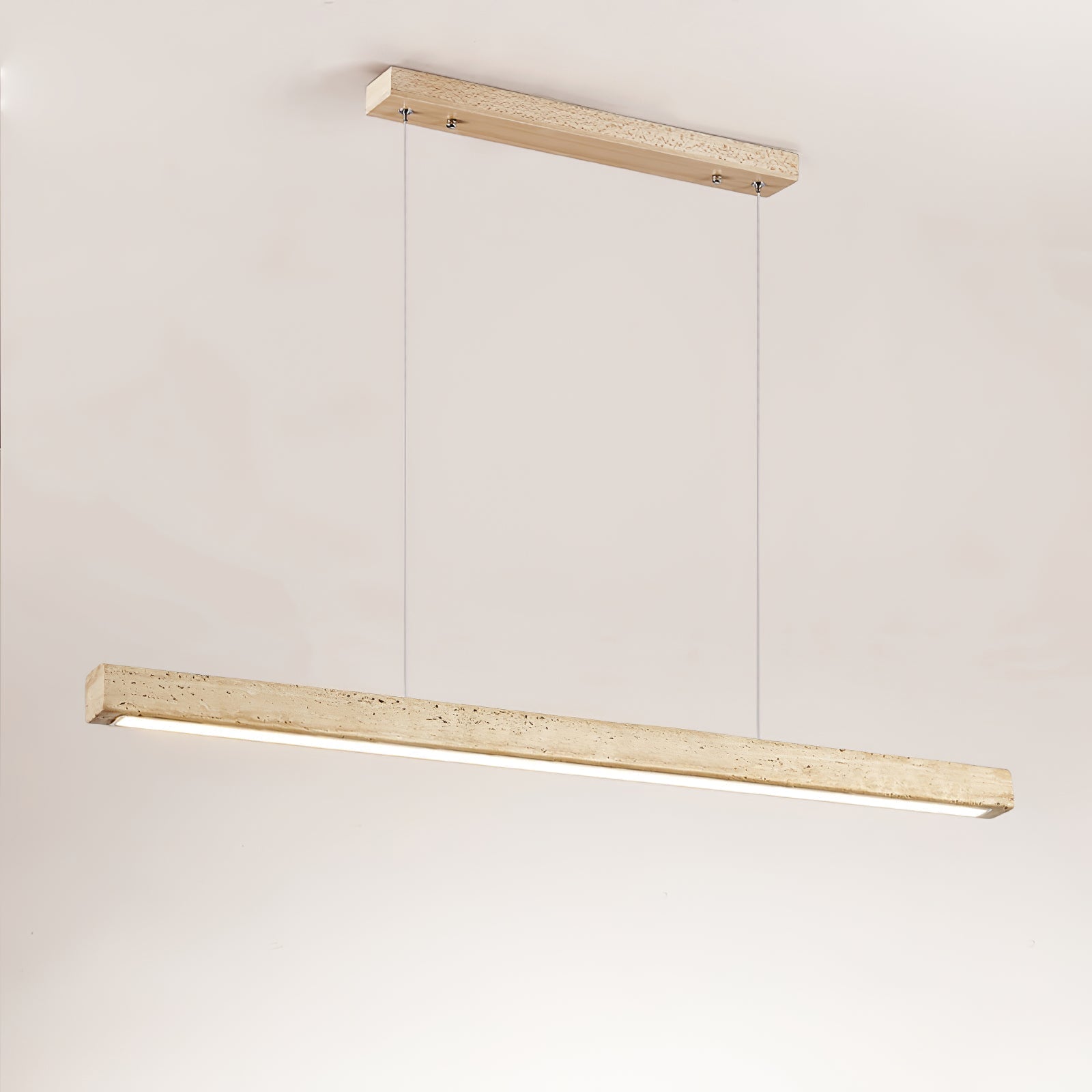 Imiror Minimaliste Travertin Linéaire Pendentif - Neutralighting