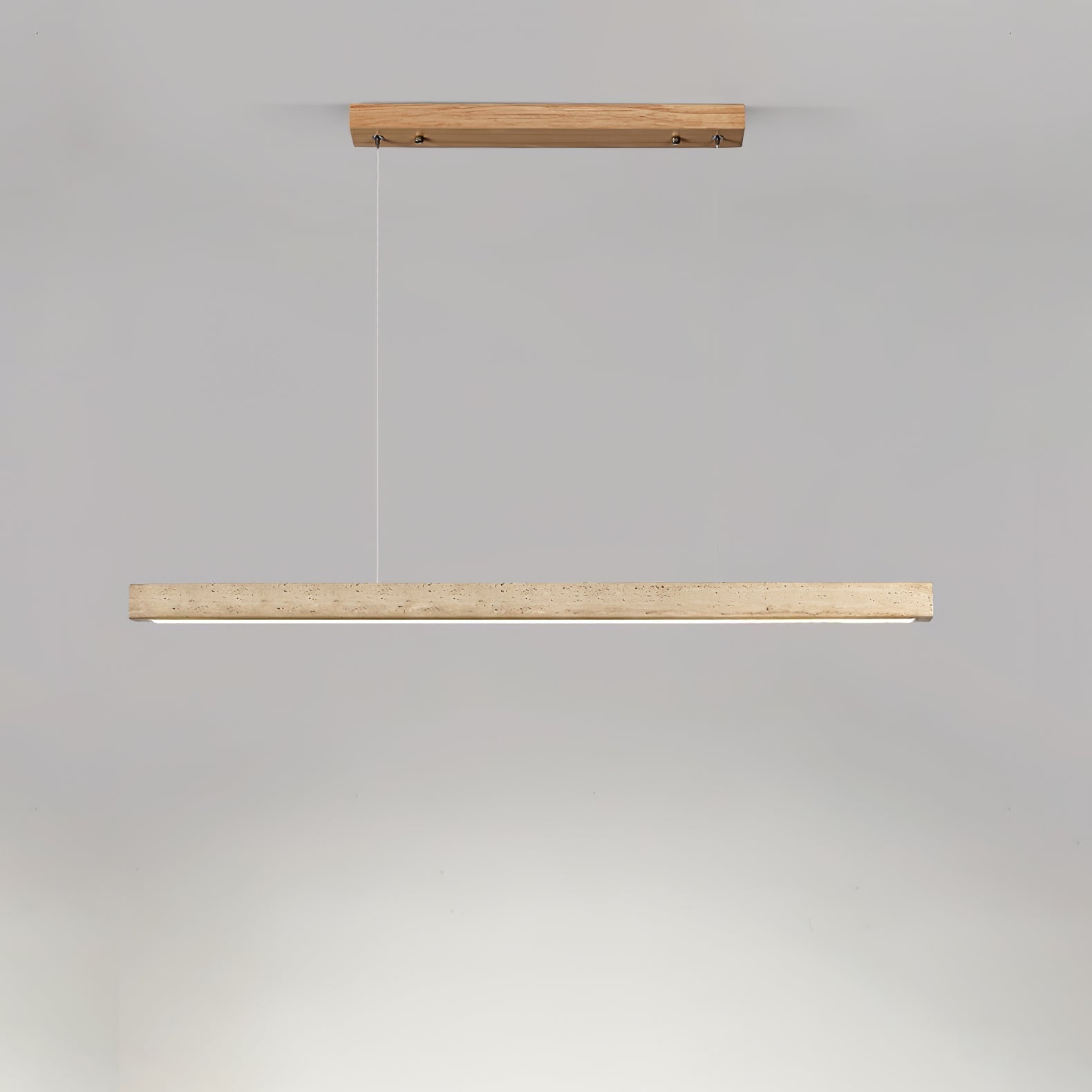 Imiror Minimaliste Travertin Linéaire Pendentif - Neutralighting