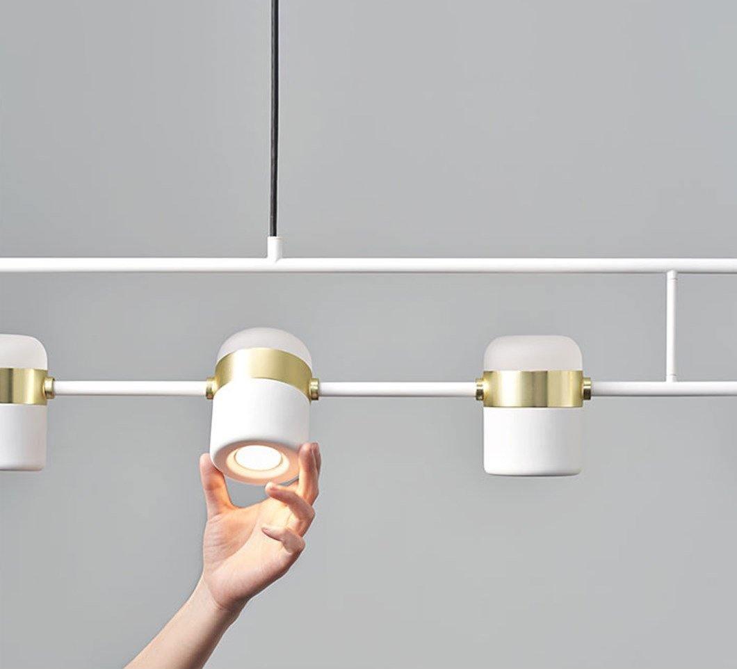 Solara Pendant Lamp Adjustable Glass with Brass - Letslighting